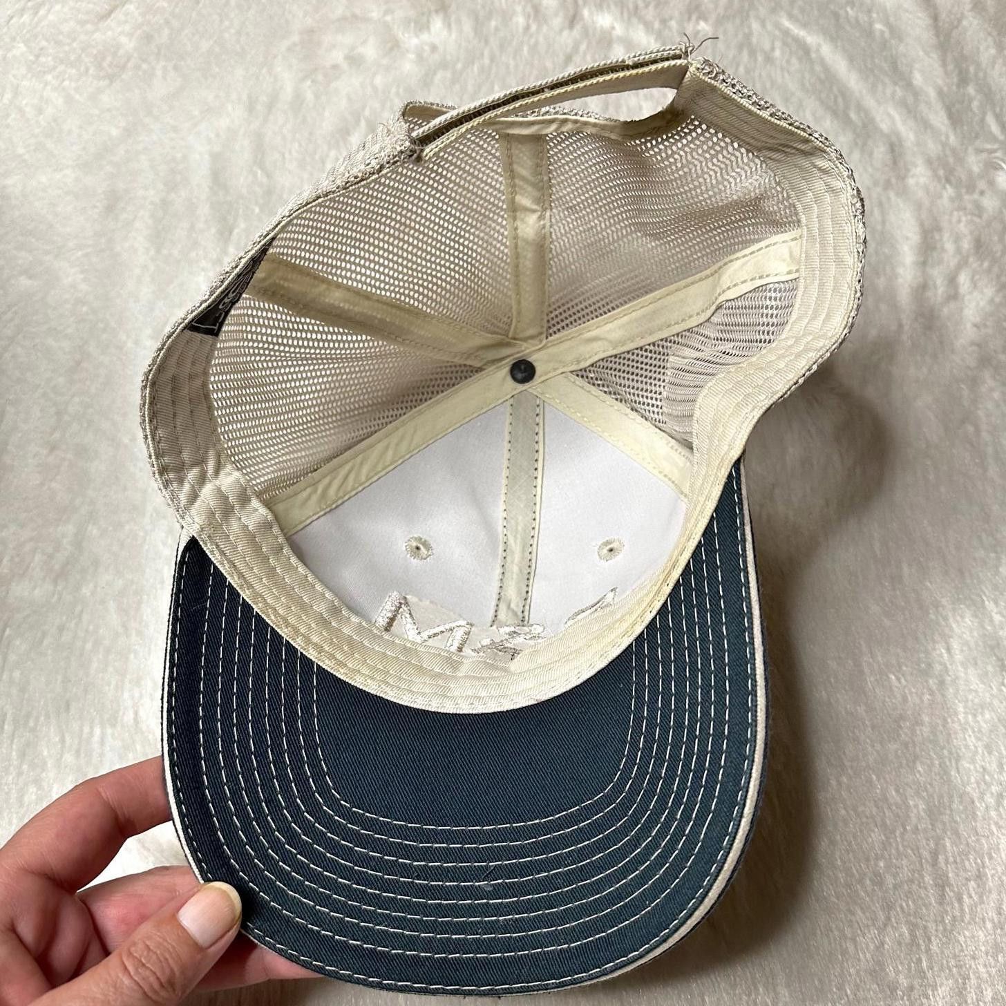 Designer B&M Crop Consulting Unisex Blue Trucker Hat Adjustable Mesh Size ONE SIZE - 7 Thumbnail