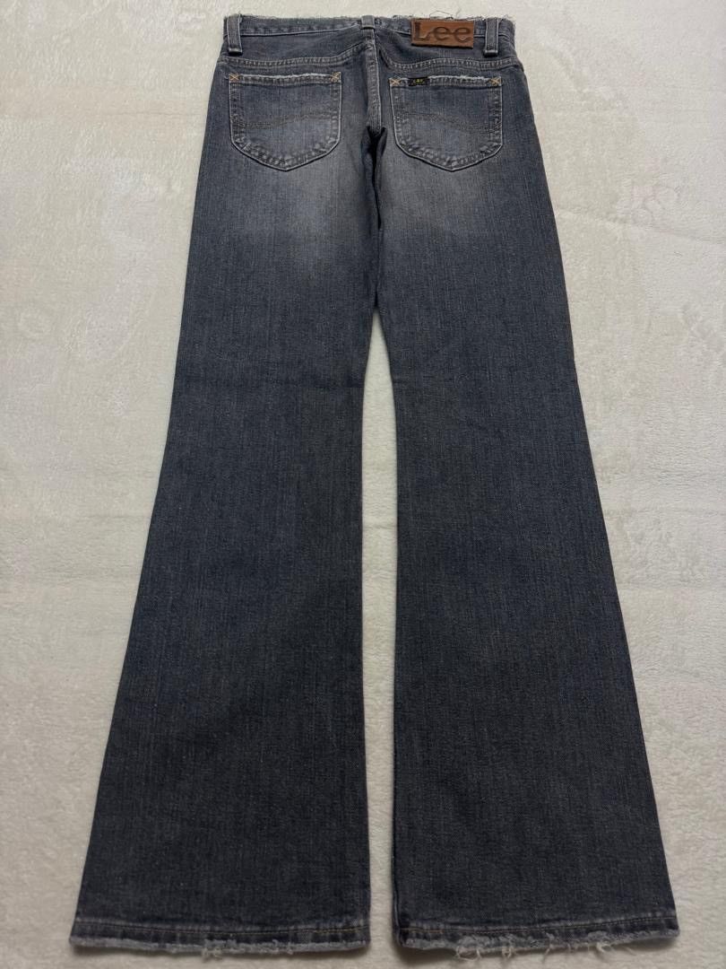 Lee 💥FLARED💥VINTAGE 90s LEE SAND WASHED DISTRESSED BELL BOTTOM Size US 27 - 13 Thumbnail
