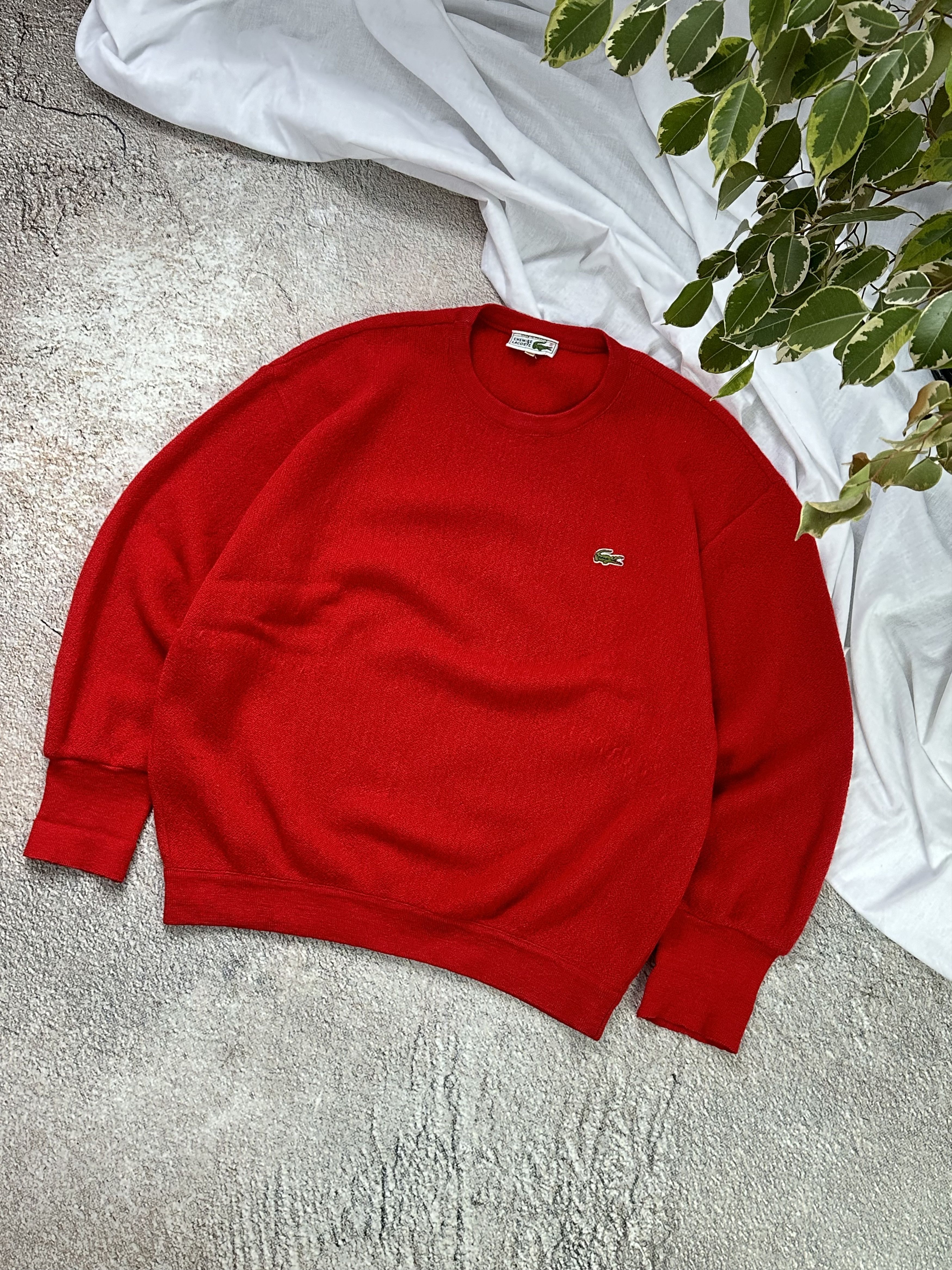 Lacoste × Vintage Lacoste wool sweater boxy fit Size US L / EU 52-54 / 3 - 1 Thumbnail