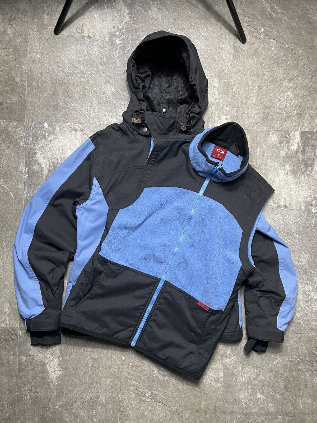 Oakley Rare 3 in 1 Vintage Oakley Shell Jacket + Vest Gorpcore Size US S / EU 44-46 / 1 - 2 Thumbnail