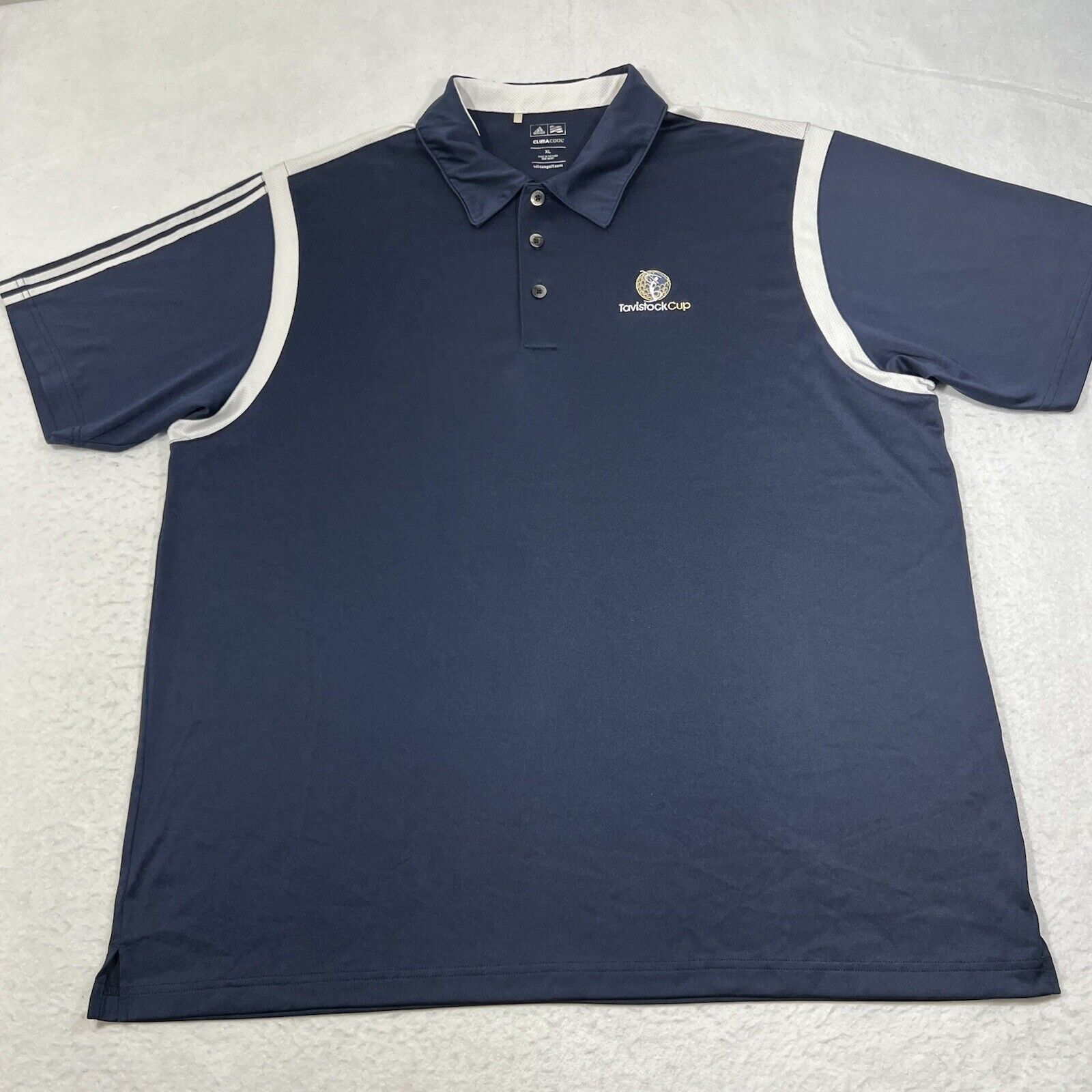 Adidas Adidas Tavistock Cup Short Sleeve Navy Blue Lightweight Polo Size US XL / EU 56 / 4 - 1 Thumbnail