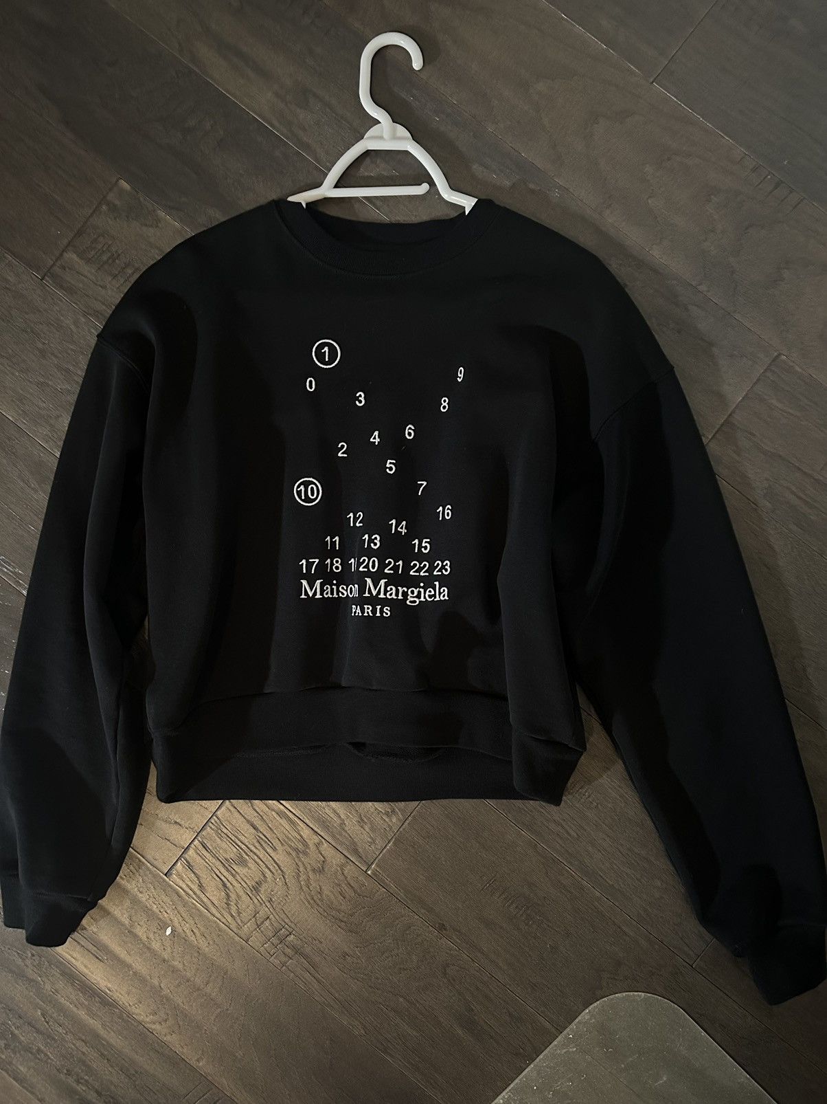 Maison Margiela Maison Margiela Black Embroidered Sweater Size US XS / EU 42 / 0 - 1 Thumbnail