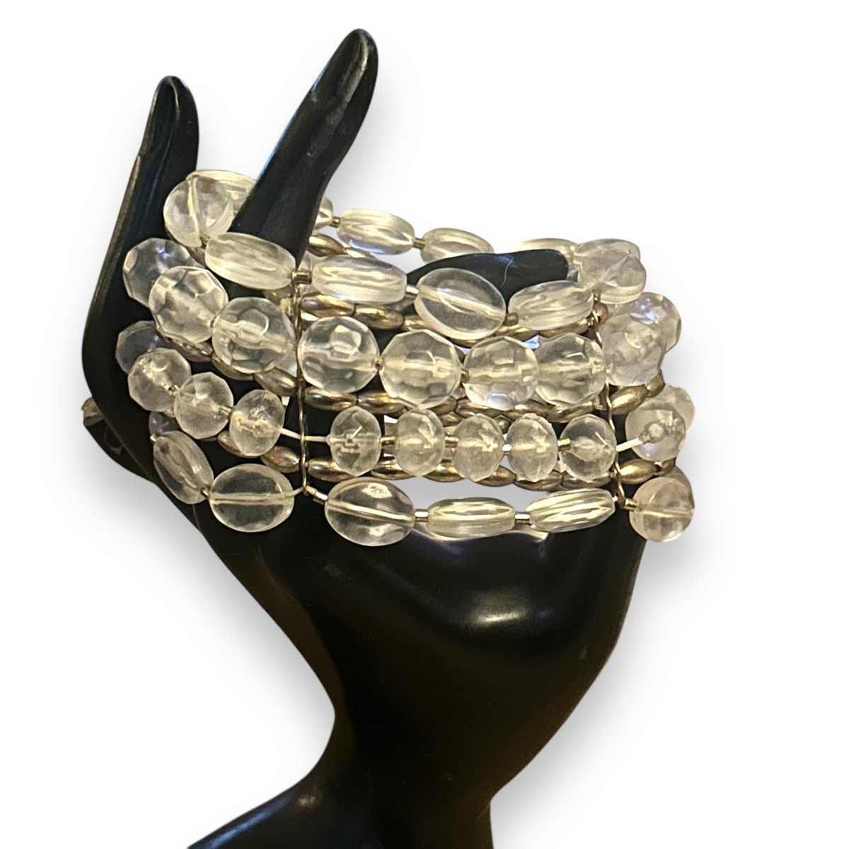 Other Stacked frosted bead stretch bracelet Size ONE SIZE - 2 Thumbnail