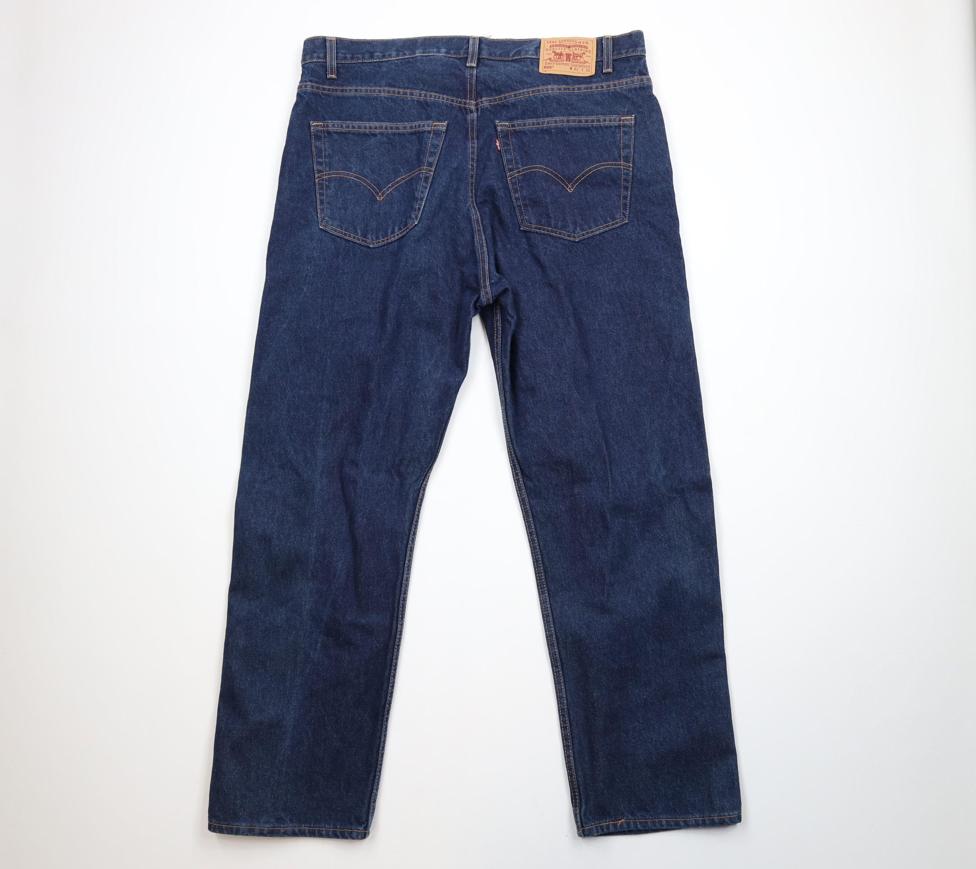 Levi's × Vintage Vintage Y2K 2000 Levis 505 Regular Fit Denim Jeans Blue USA Size US 42 / EU 58 - 9 Thumbnail