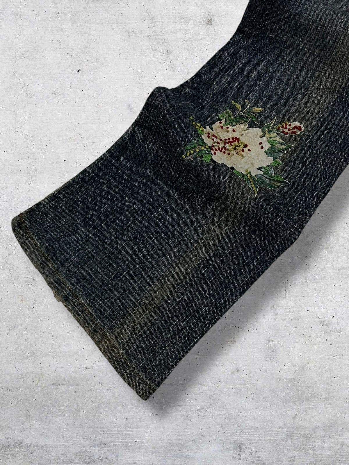 Japanese Brand VINTAGE PARASUCCO ANGEL 1990S ART WOMAN FLARED CUT DENIM Size US 28 / EU 44 - 11 Thumbnail