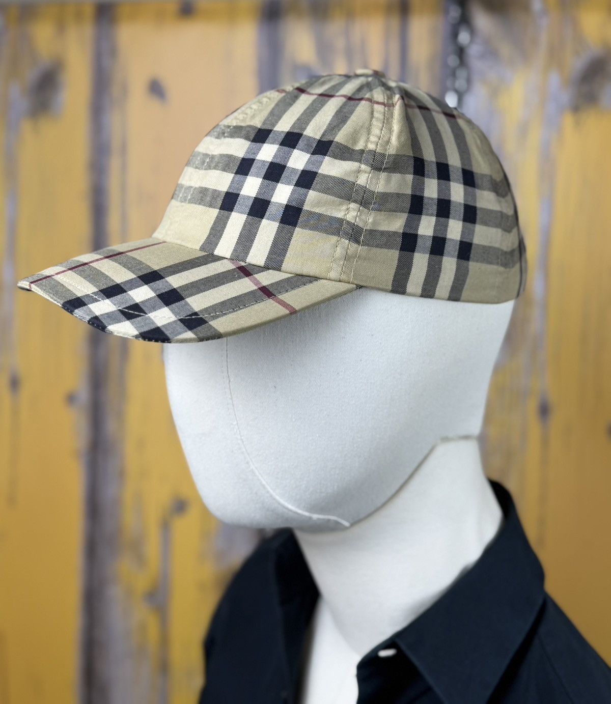 Burberry Burberry Classic Multi-Color Check Print Baseball Cap Hat Size ONE SIZE - 1 Thumbnail