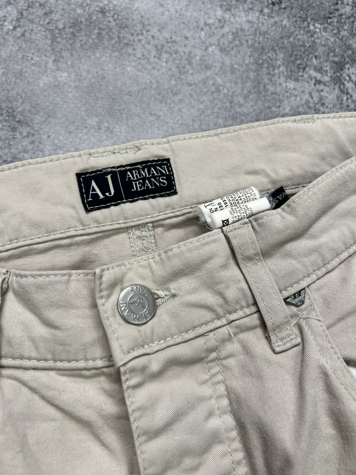 Armani Armani Jeans Classic Chino Pants Mens Beige Size US 32 / EU 48 - 7 Thumbnail