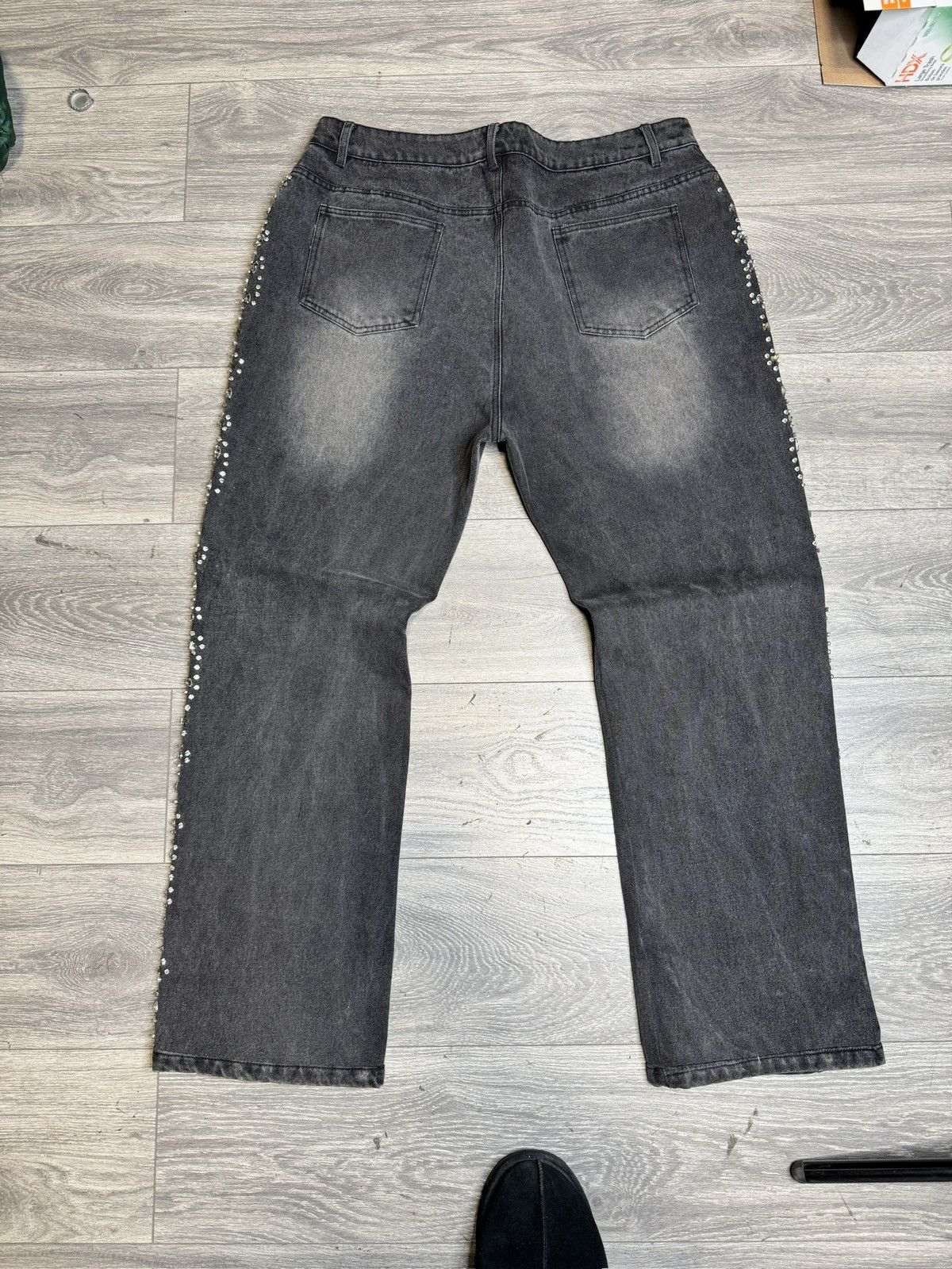 Vale Vale Crystal Denim Jeans Size US 36 / EU 52 - 2 Thumbnail