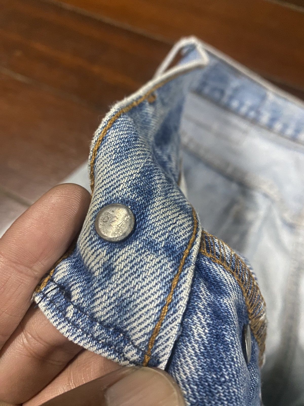 Levi's Vintage 70s 80s Levis 501 distressed rework patch mud wash Size US 30 / EU 46 - 20 Thumbnail