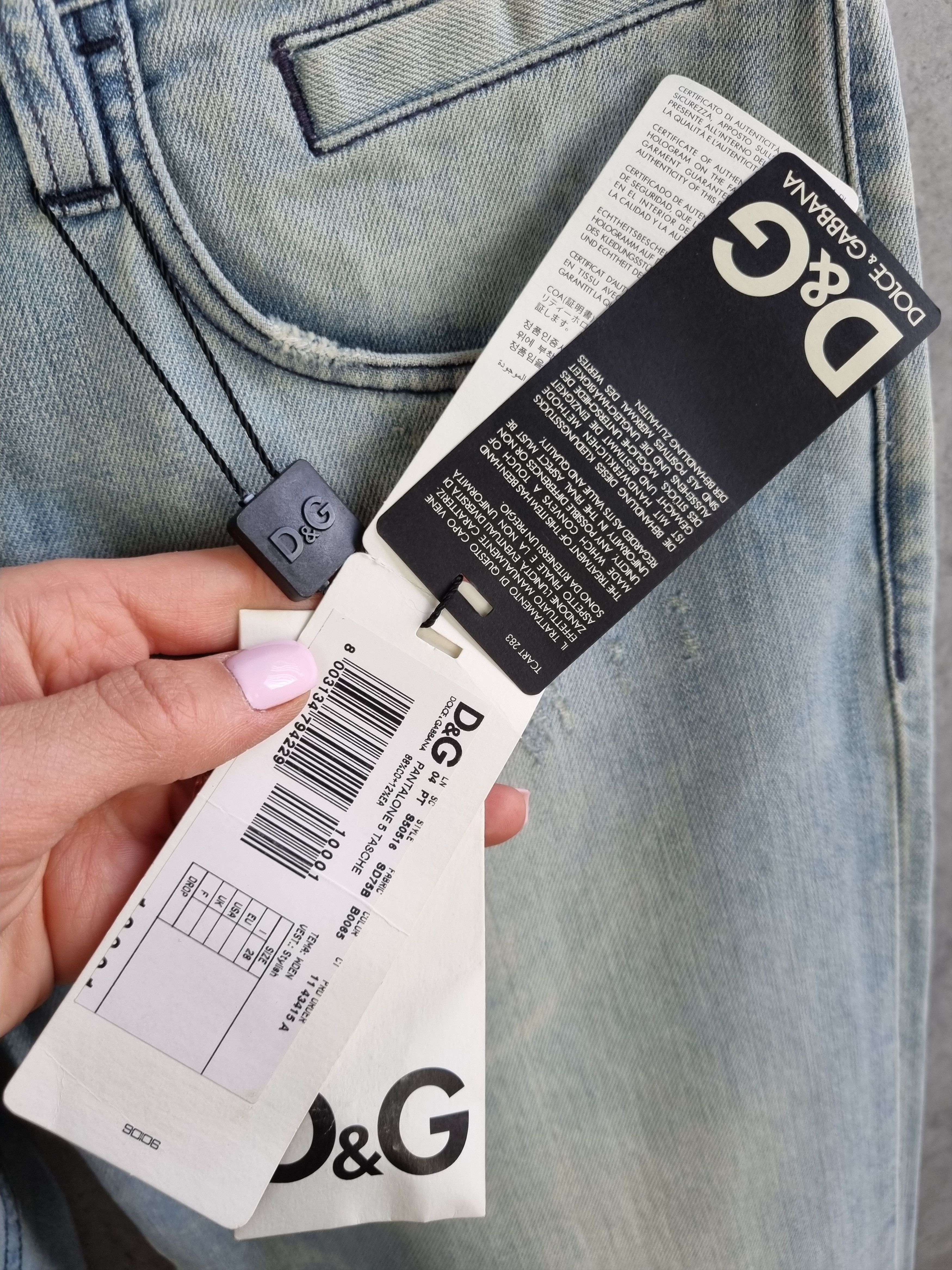 Dolce & Gabbana New Dolce Gabbana Stylish Relaxed Straight Light Soft Jeans Size US 28 / EU 44 - 5 Thumbnail