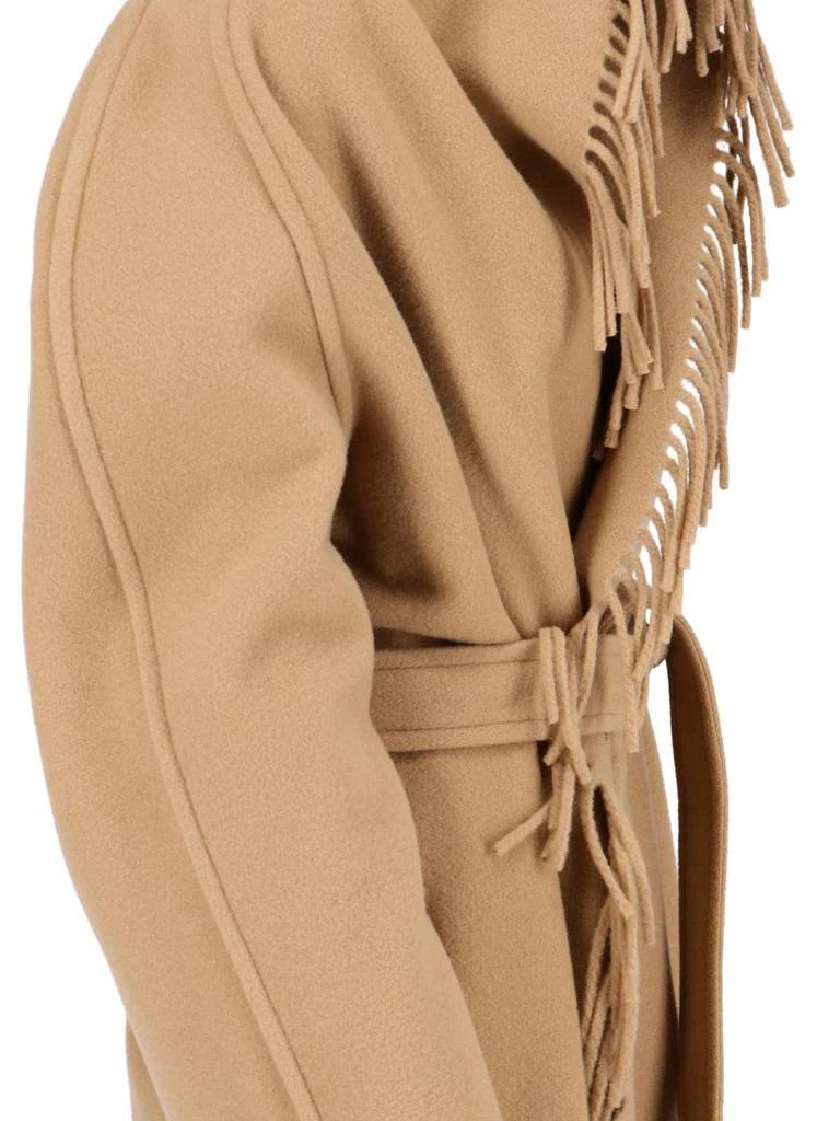 Balenciaga o1bcso1str1225 Fringe Jacket in Beige Size S / US 4 / IT 40 - 4 Thumbnail