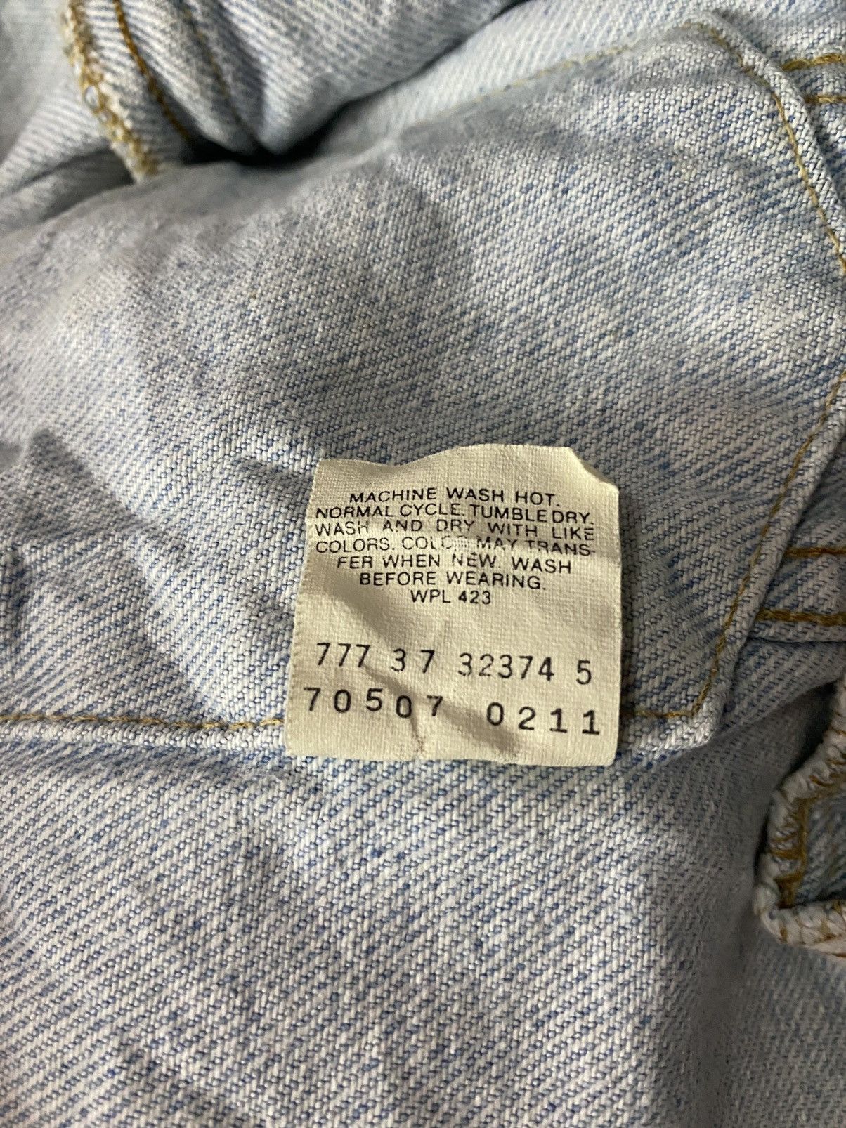 Levi's × Levi's Vintage Clothing × Vintage Vintage 90s levi's trucker denim jacket made in usa Size US M / EU 48-50 / 2 - 6 Thumbnail
