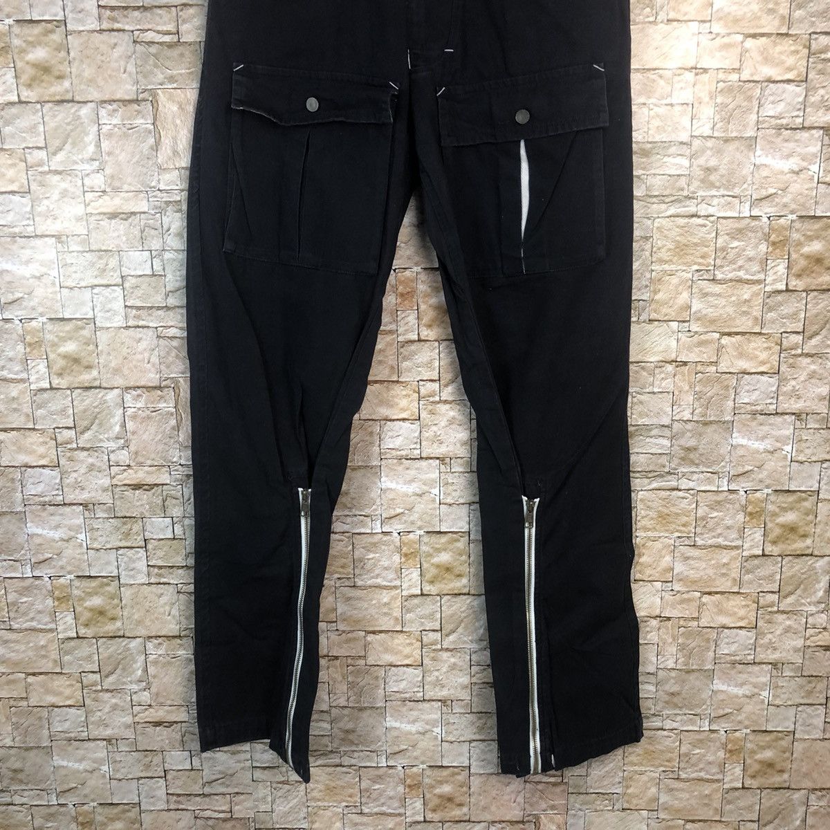 Japanese Brand Filativa Black bush Cargo Multipocket Pants #A83 Size US 32 / EU 48 - 3 Thumbnail