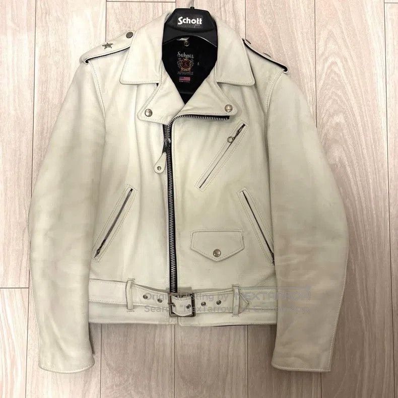 Schott Schott 613 Biker Punk Leather Jacket Size US XS / EU 42 / 0 - 1 Thumbnail