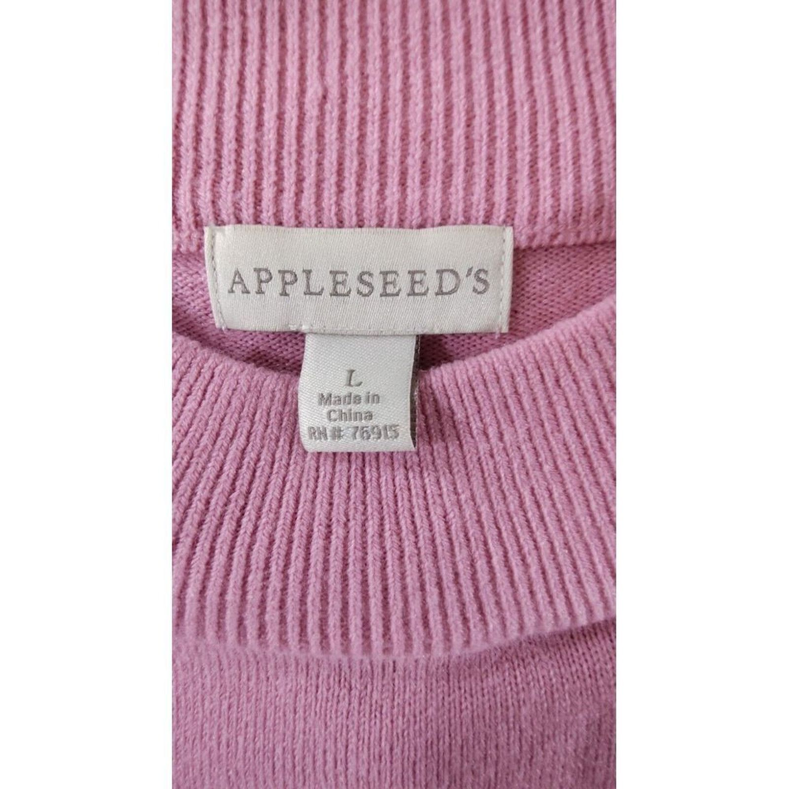& Other Stories Appleseeds VTG Women Pullover Sweater Pink Long Sleeve Large Size L / US 10 / IT 46 - 7 Thumbnail