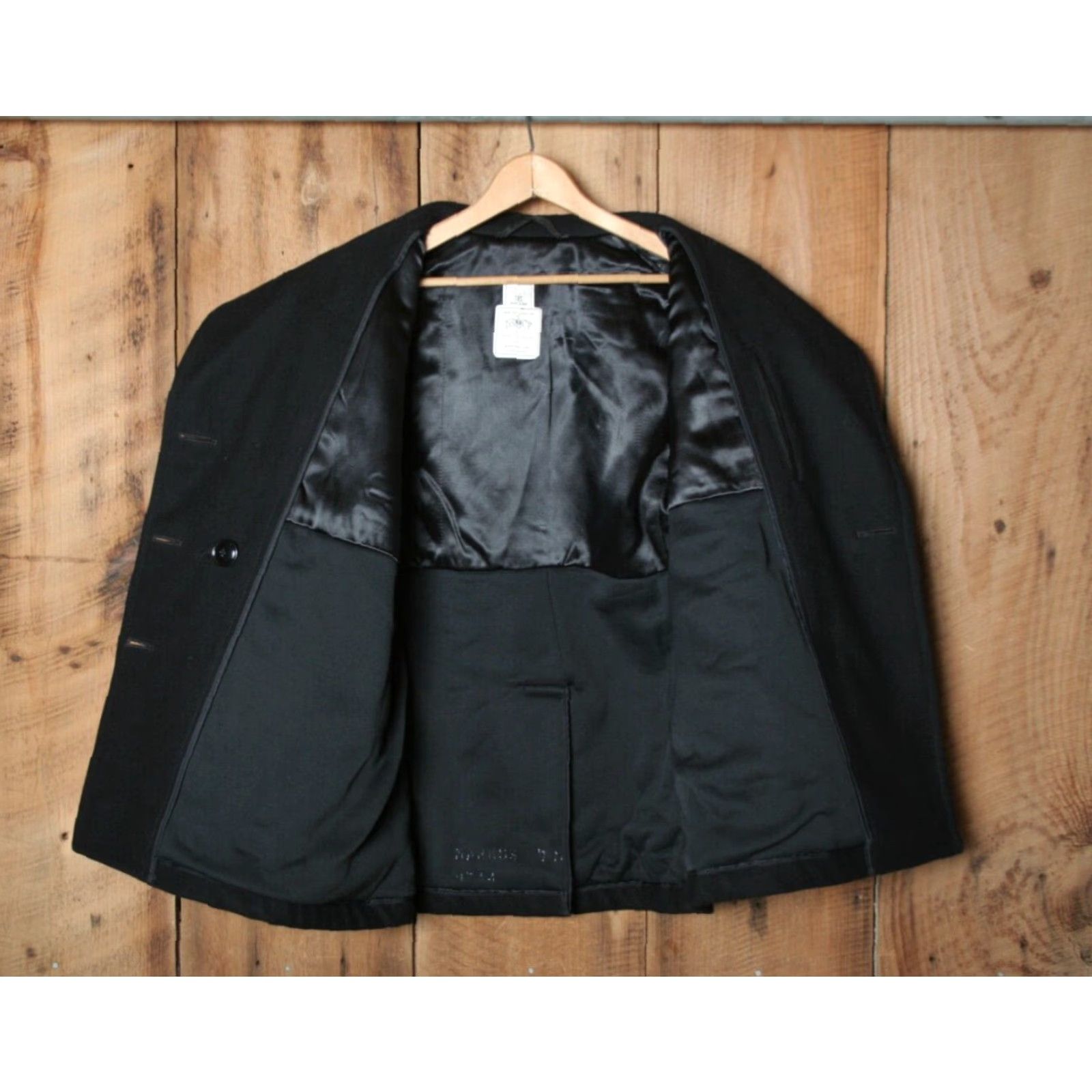 Vintage VINTAGE Sterlingwear Navy Blue Wool Peacoat Women 18S Short 100% Wool Blues Pea Coat Womens XS-XL Size XXL / US 16-18 / IT 52-54 - 7 Thumbnail