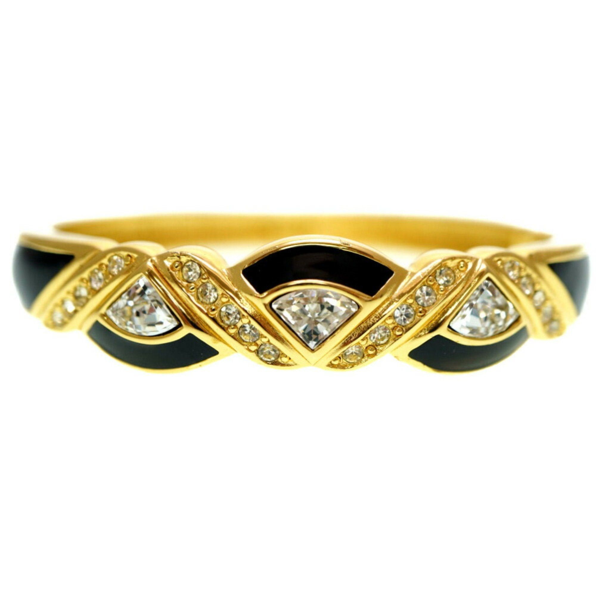 image of Christian Dior Dior Stone Bangle Gold Bracelet 0183Dior Ladies in Black, Women's