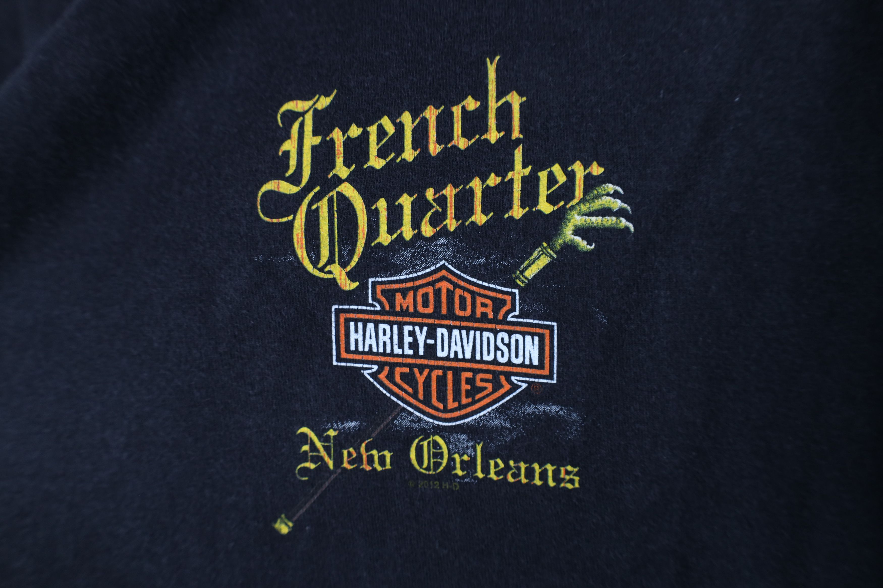 Harley Davidson Vintage Y2K Harley Davidson Orleans French Quarter T-Shirt Size US L / EU 52-54 / 3 - 4 Thumbnail
