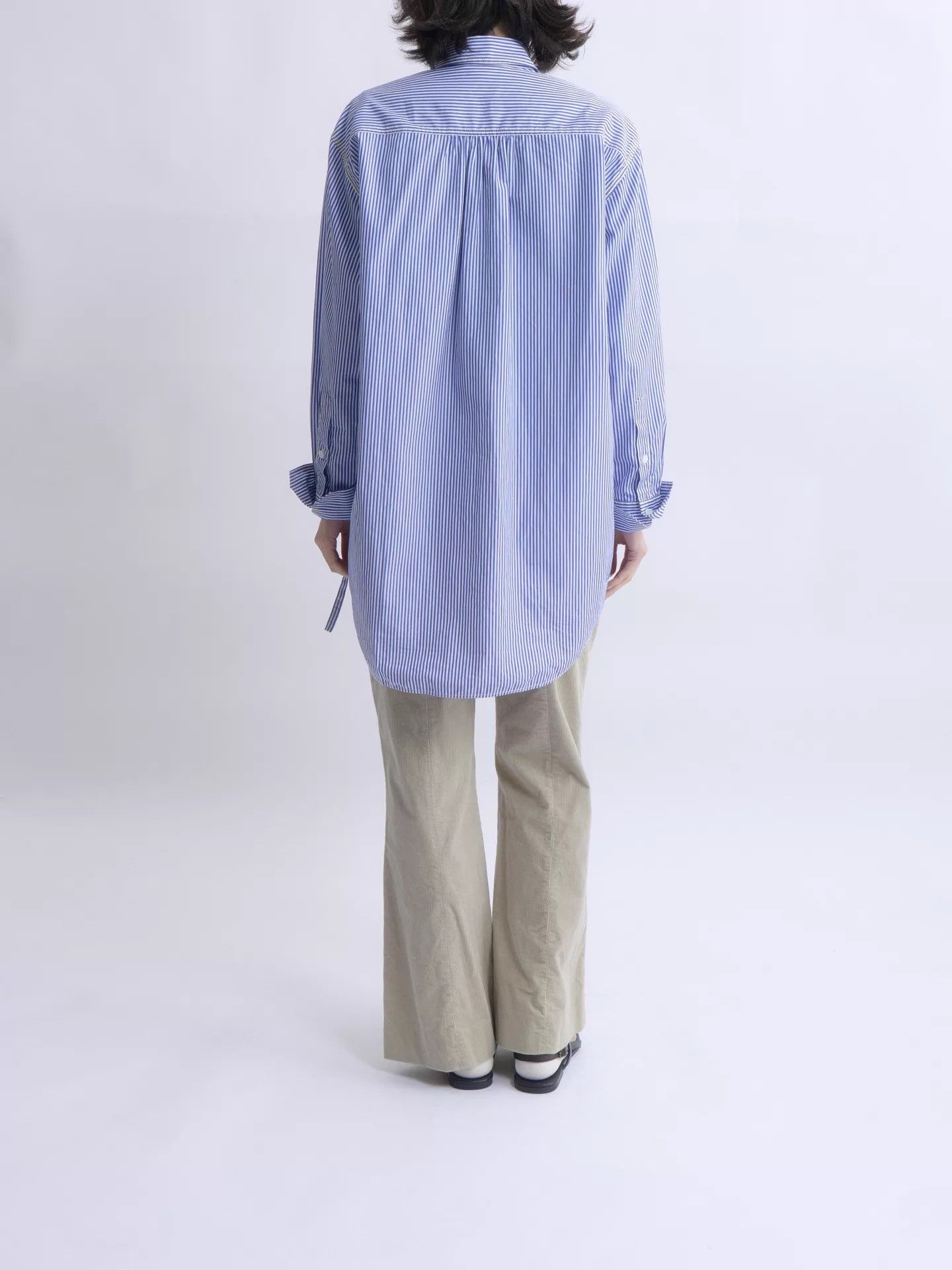 Chloe CHLOE 10s blue white stripe tie shirt Size XXS / US 00 / IT 34 - 6 Thumbnail