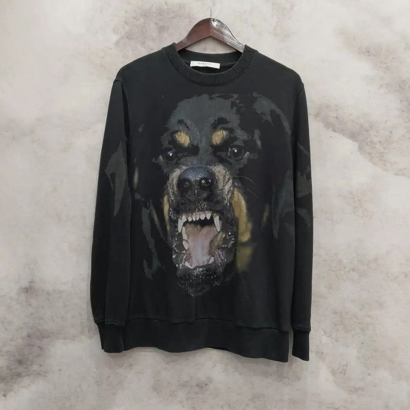 Givenchy Givenchy Black Cotton Long Sleeve Men's Sweatshirt 0089 Size US S / EU 44-46 / 1 - 1 Thumbnail