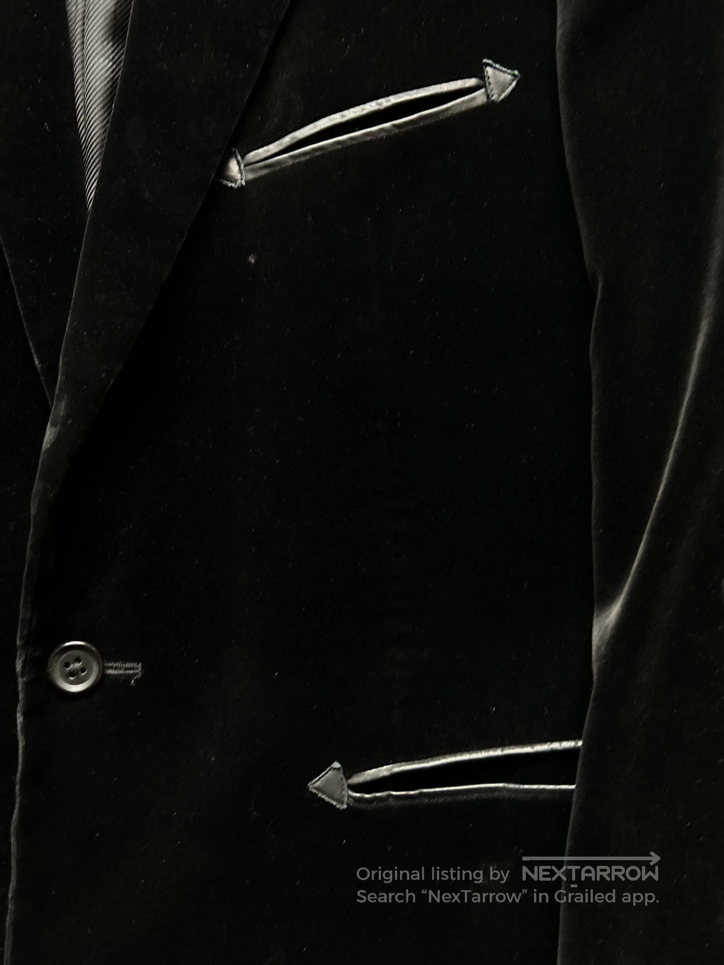 The Letters velvet jacket with stylish zipper details. Size US M / EU 48-50 / 2 - 4 Thumbnail