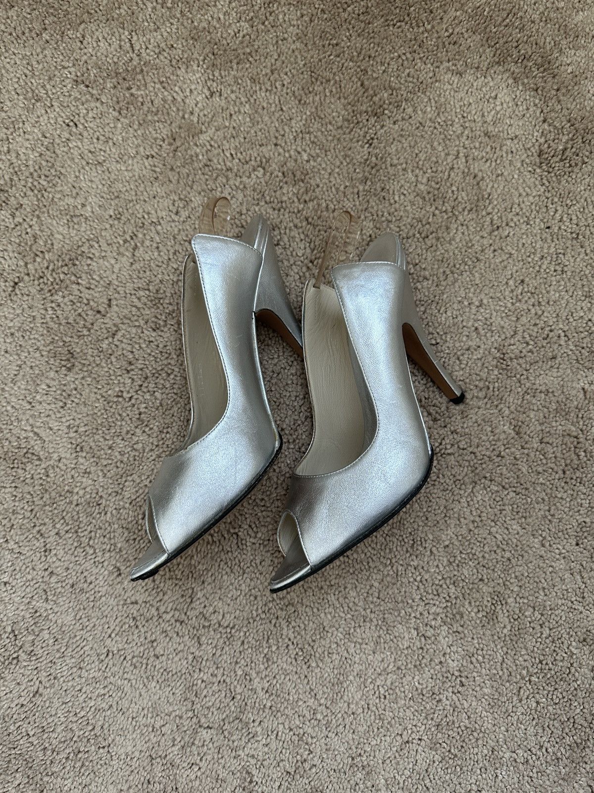 Gucci Gucci SS03 Metallic Slingback Pumps Size US 6.5 / IT 36.5 - 3 Thumbnail