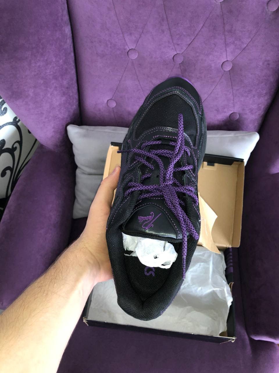 Asics Asics Gel-NYC Needles Black Purple Size US 9.5 / EU 42-43 - 2 Thumbnail