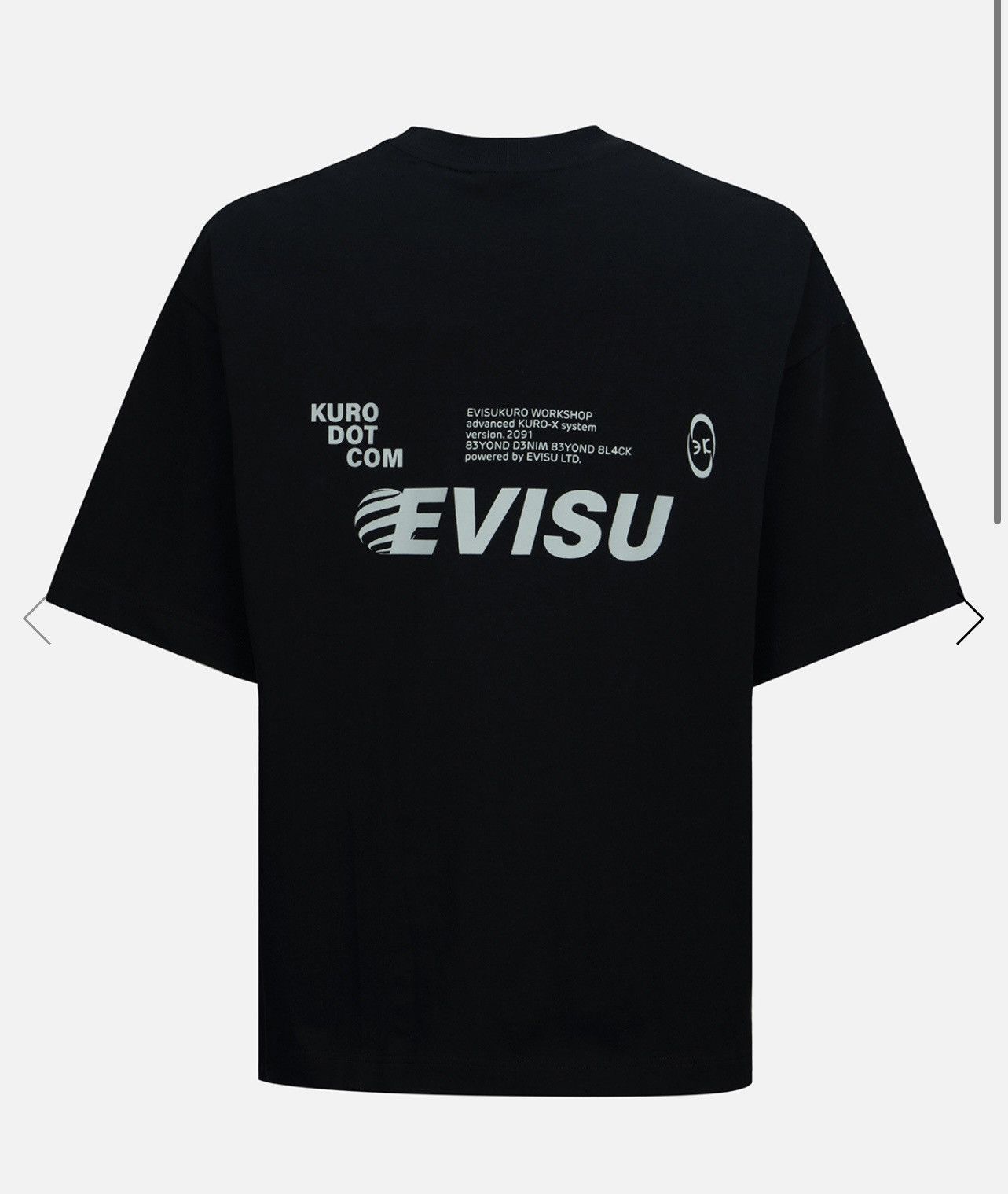 Evisu Workshop Seagull Print Oversized T Shirt Size Small