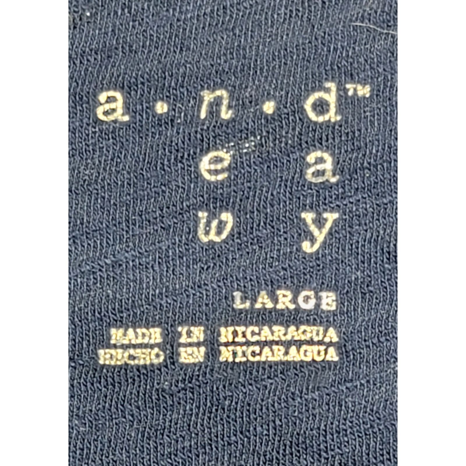 Other A New Day Dark Blue Shiny Dots Slub Knit Top Large Soft Size L / US 10 / IT 46 - 3 Thumbnail