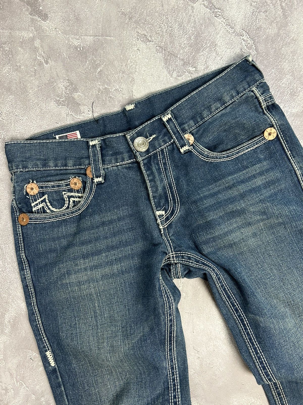 True Religion × Vintage True Religion Billy Super T Denim Blue Jeans Size W32 L33 Size US 32 / EU 48 - 7 Thumbnail