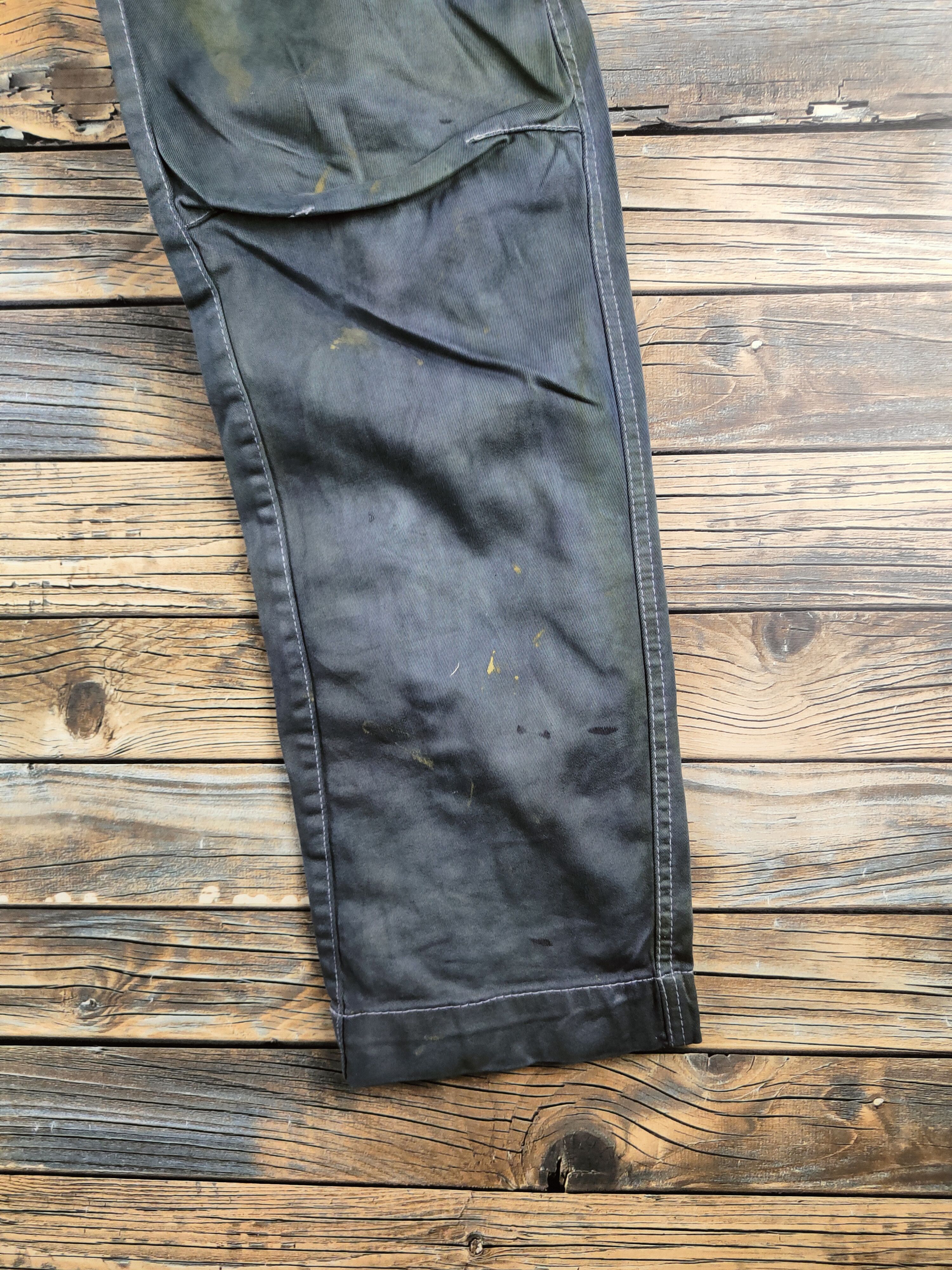 Japanese Brand Genba-Xebec Olive Multipocket Cargo Pants #46-625 Size US 29 - 6 Thumbnail