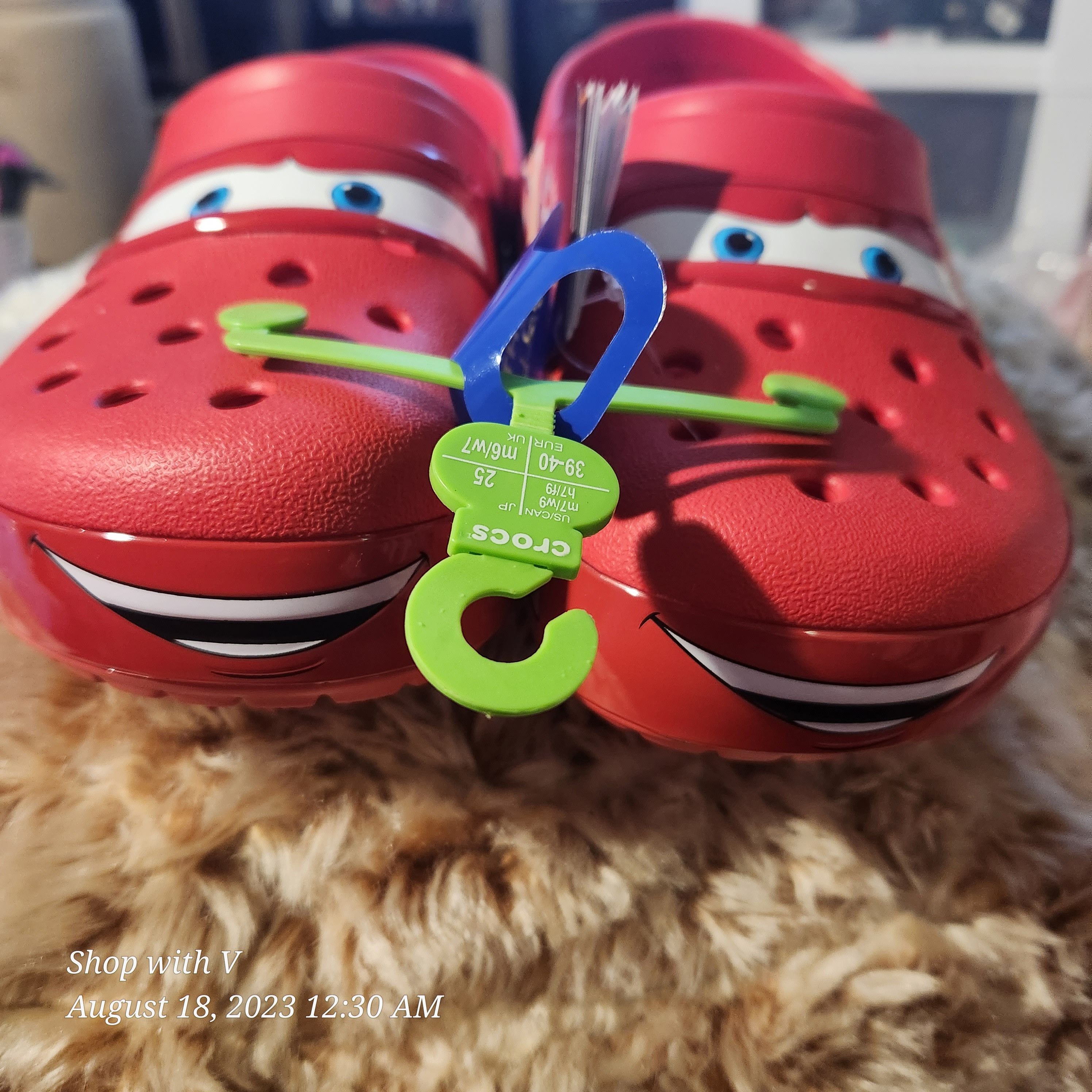 Crocs Disney Pixar Lightning McQueen Light Up Crocs Grailed