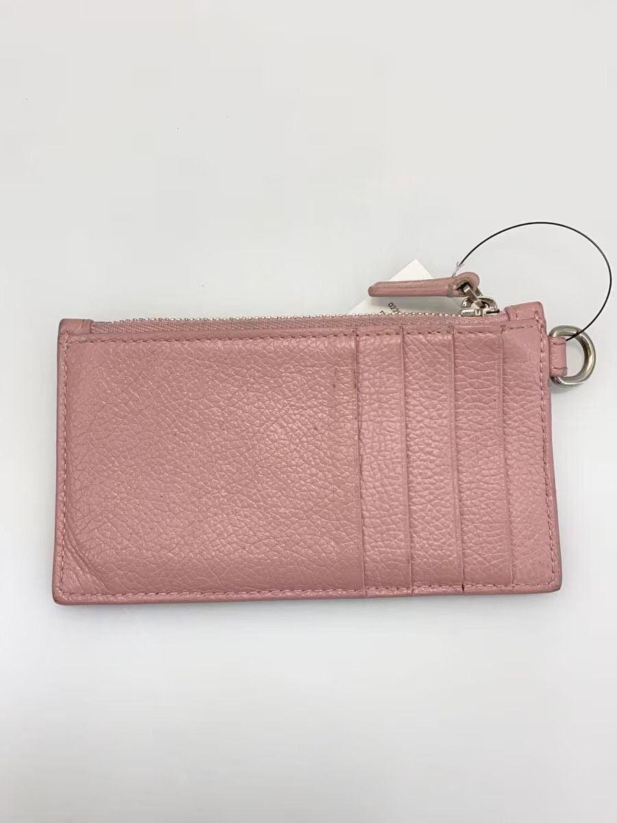 Balenciaga Balenciaga Sheepskin Card Case Pink Logo Scratched Size ONE SIZE - 2 Thumbnail