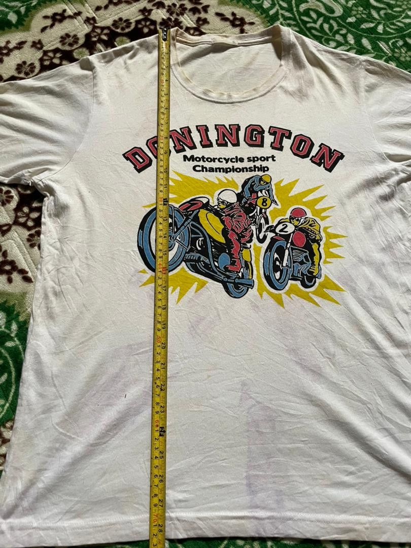 Vintage K6-05 Vintage 90s T-Shirt Moped Mayhem Donington The Size US L / EU 52-54 / 3 - 12 Thumbnail