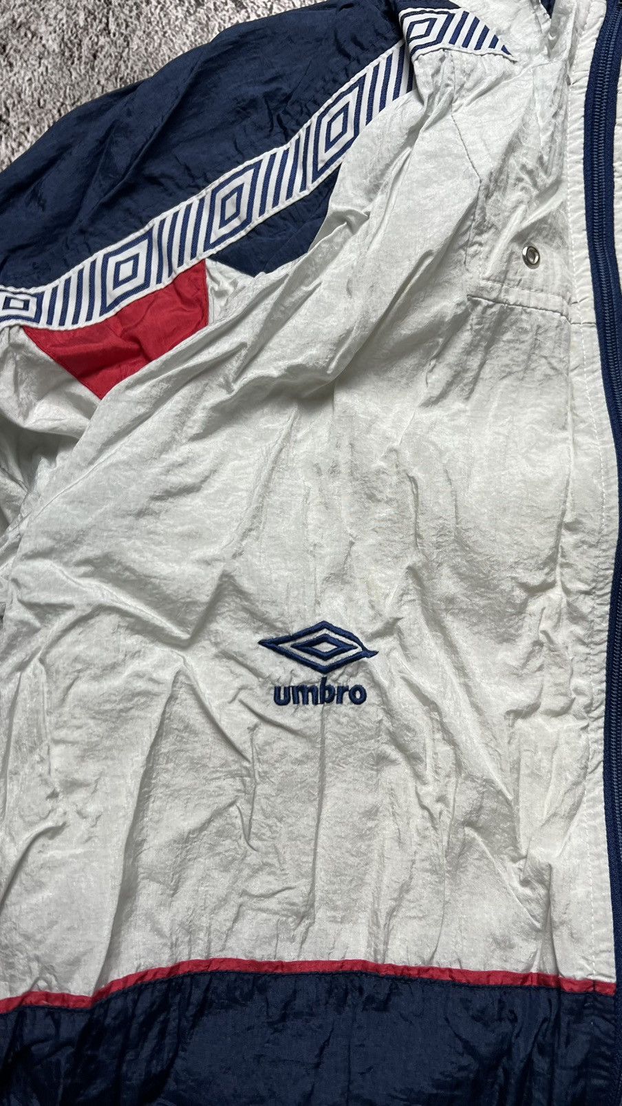 Umbro 1990-1992 England national football team zip track jacket Size US L / EU 52-54 / 3 - 3 Thumbnail