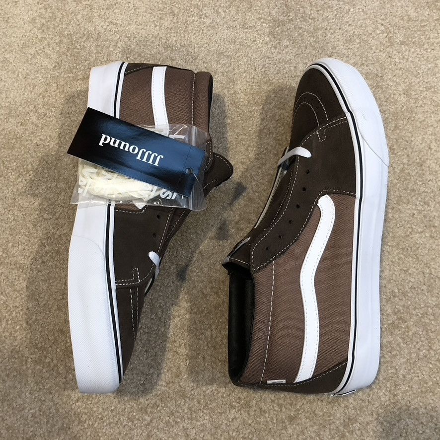 JJJJound × Vans 2021 JJJJound x Vans Vault Sk8-Mid VLT LX 'Brown' DEADSTOCK Size US 13 / EU 46 - 2 Thumbnail