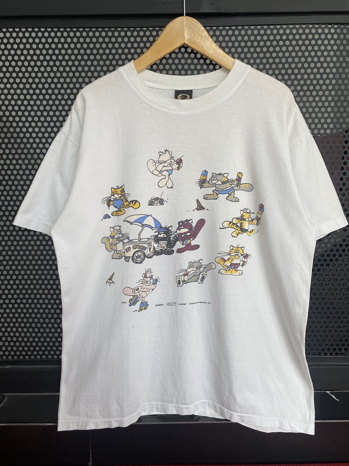Vintage Ice Cream Cat Shirt Sun Faded Distressed Size US L / EU 52-54 / 3 - 1 Thumbnail