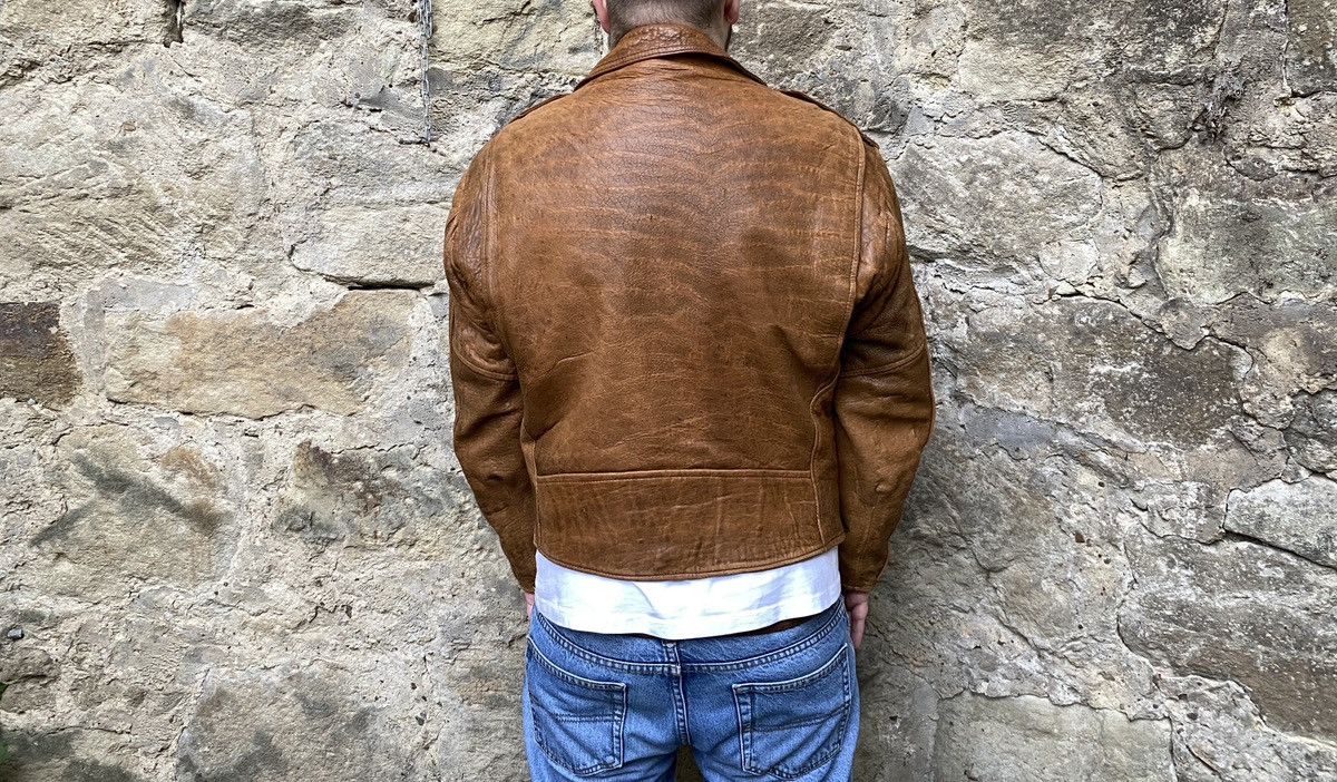 Vintage Vintage 80s Motorcycle Perfecto Leather Biker Jacket Size US L / EU 52-54 / 3 - 9 Thumbnail