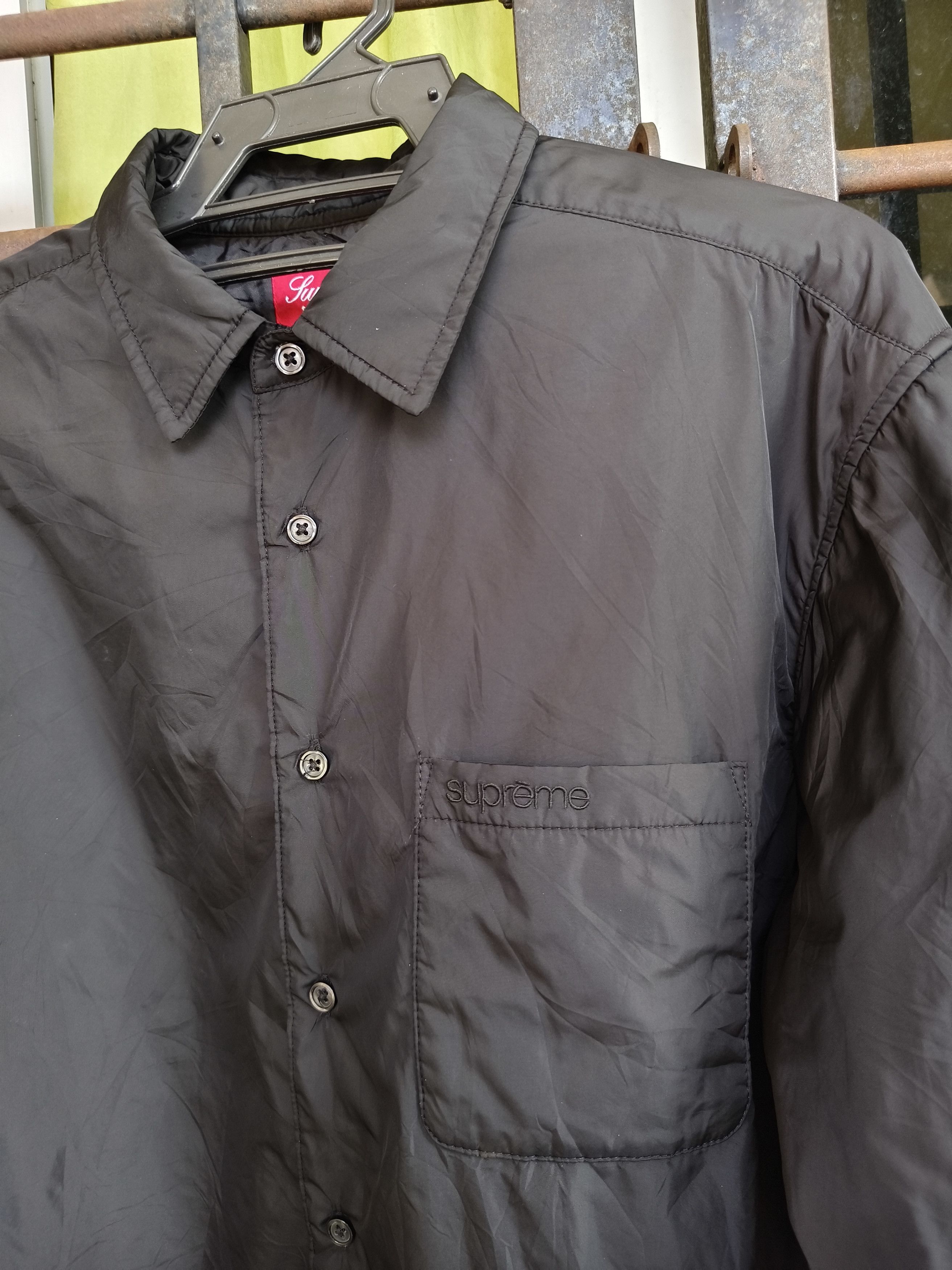 Supreme Supreme Nylon Filled Shirt Black FW 2022 collection Size US M / EU 48-50 / 2 - 10 Thumbnail