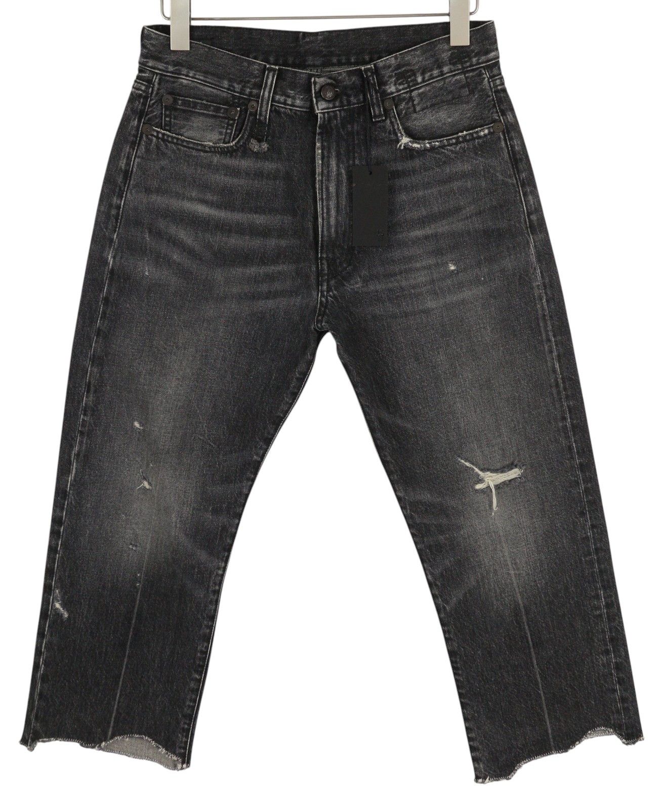 R13 BOYFRIEND 27 Distress Washed Ankle Cropped Eberit 84457 Size 27" / US 4 / IT 40 - 2 Thumbnail