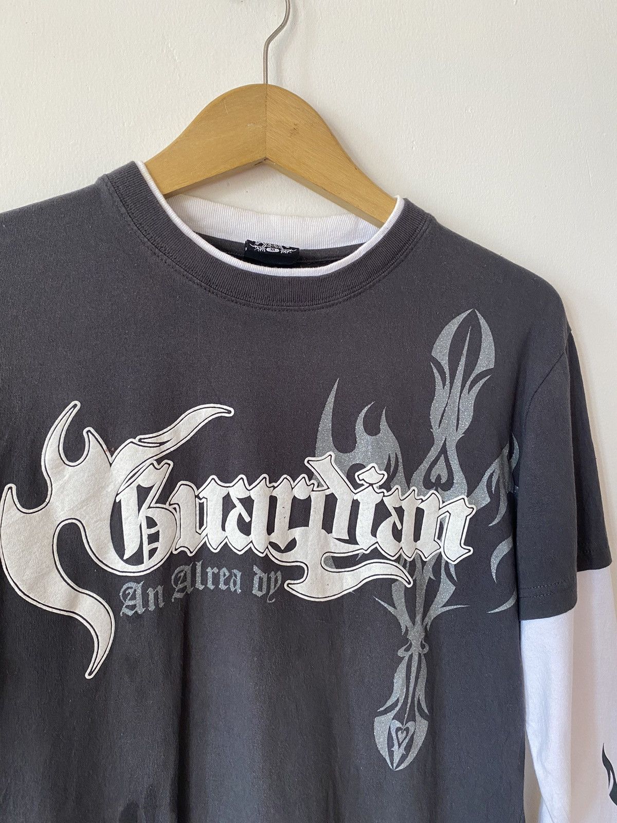 Japanese Brand Beaumere Japanese Guardian Poem Double Layer y2k Longsleeve Size US M / EU 48-50 / 2 - 2 Thumbnail
