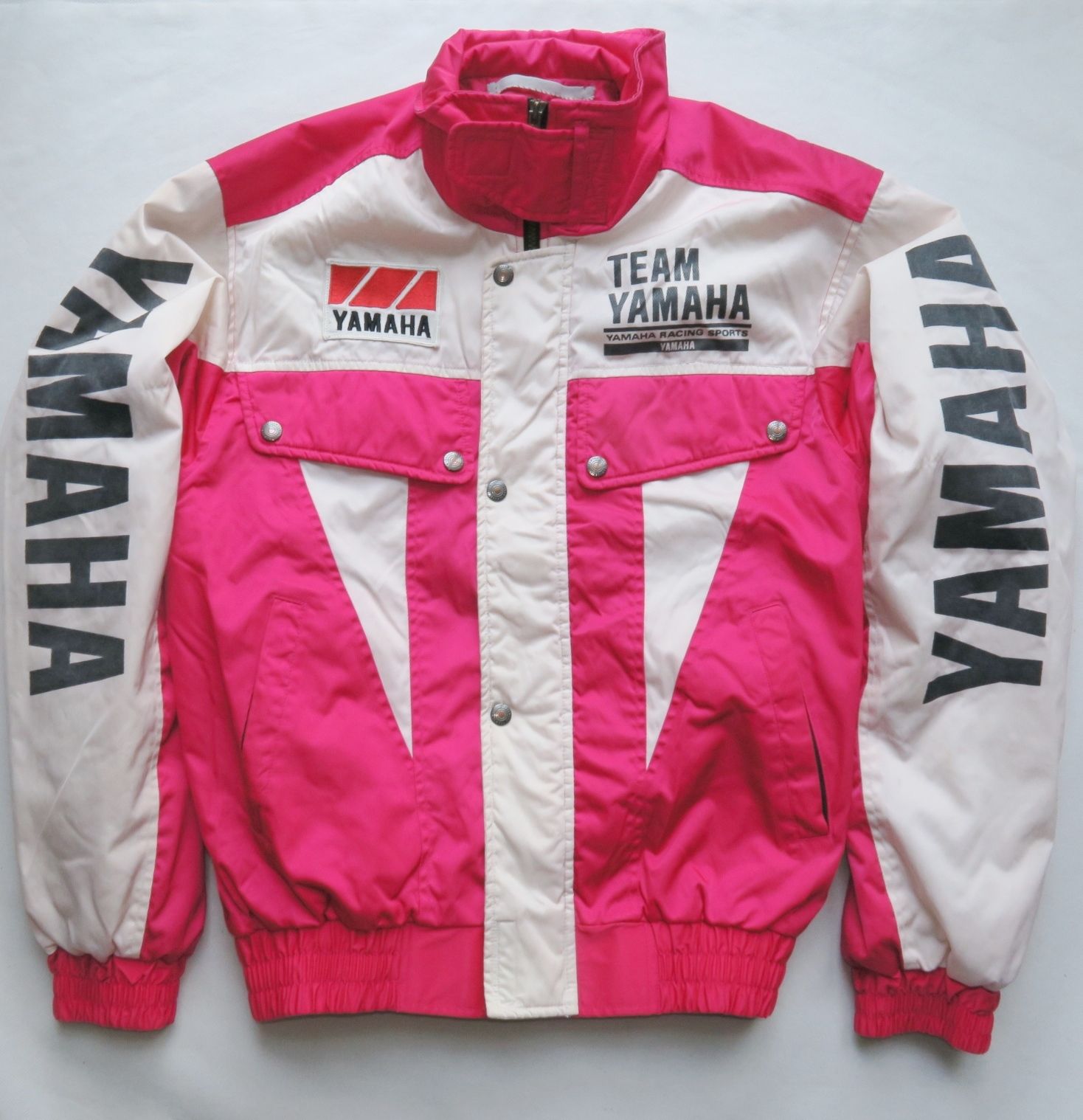 Yamaha Vintage Yamaha winter jacket racing red and white | Grailed