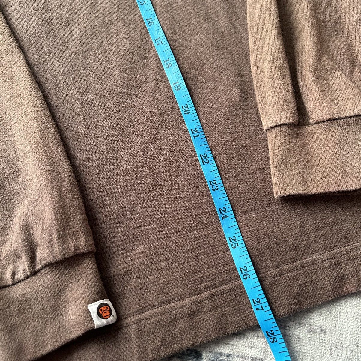 Bape Baby Milo Logo Brown Stripe Long Sleeve Size US S / EU 44-46 / 1 - 15 Thumbnail