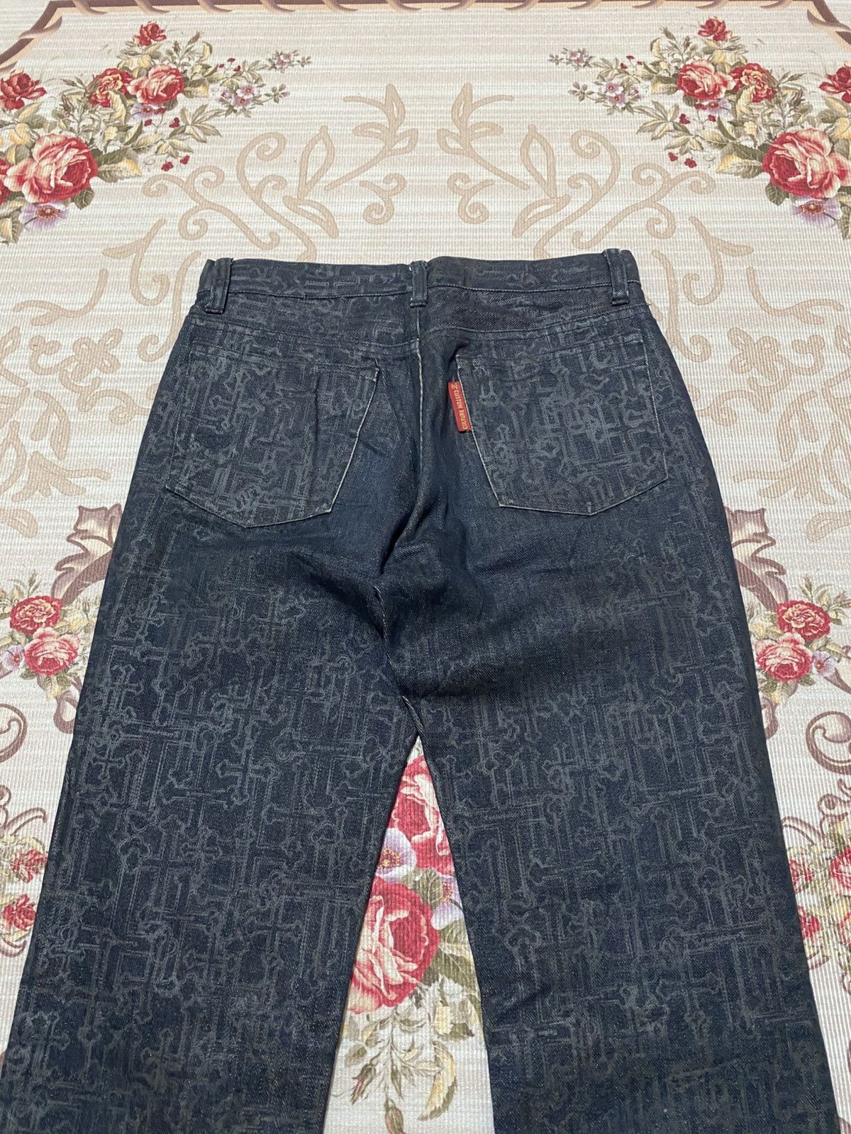 If Six Was Nine Rare Custom Culture Crossover Over Print Punk Style Denim Size US 27 - 11 Thumbnail