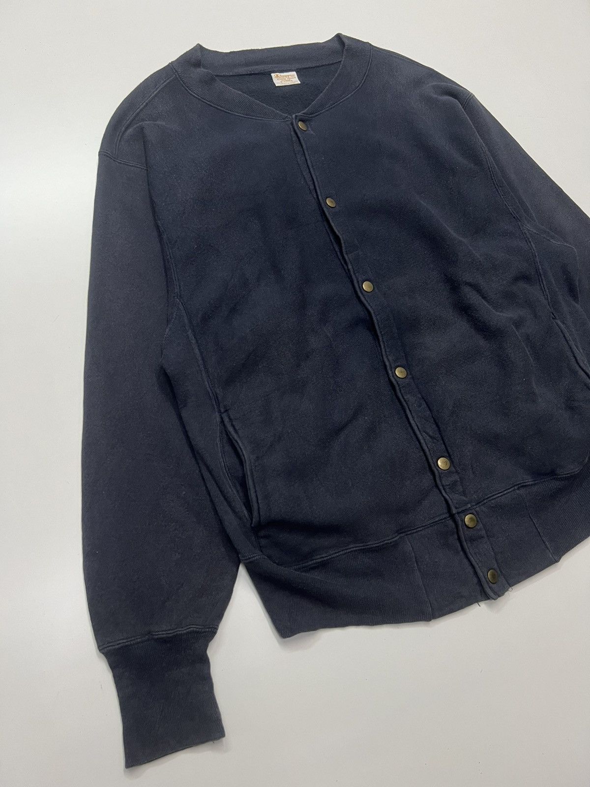 Champion × Vintage VINTAGE CHAMPION REVERSE WEAVE WARMUP SNAP BUTTON SWEATSHIRT Size US XL / EU 56 / 4 - 2 Thumbnail