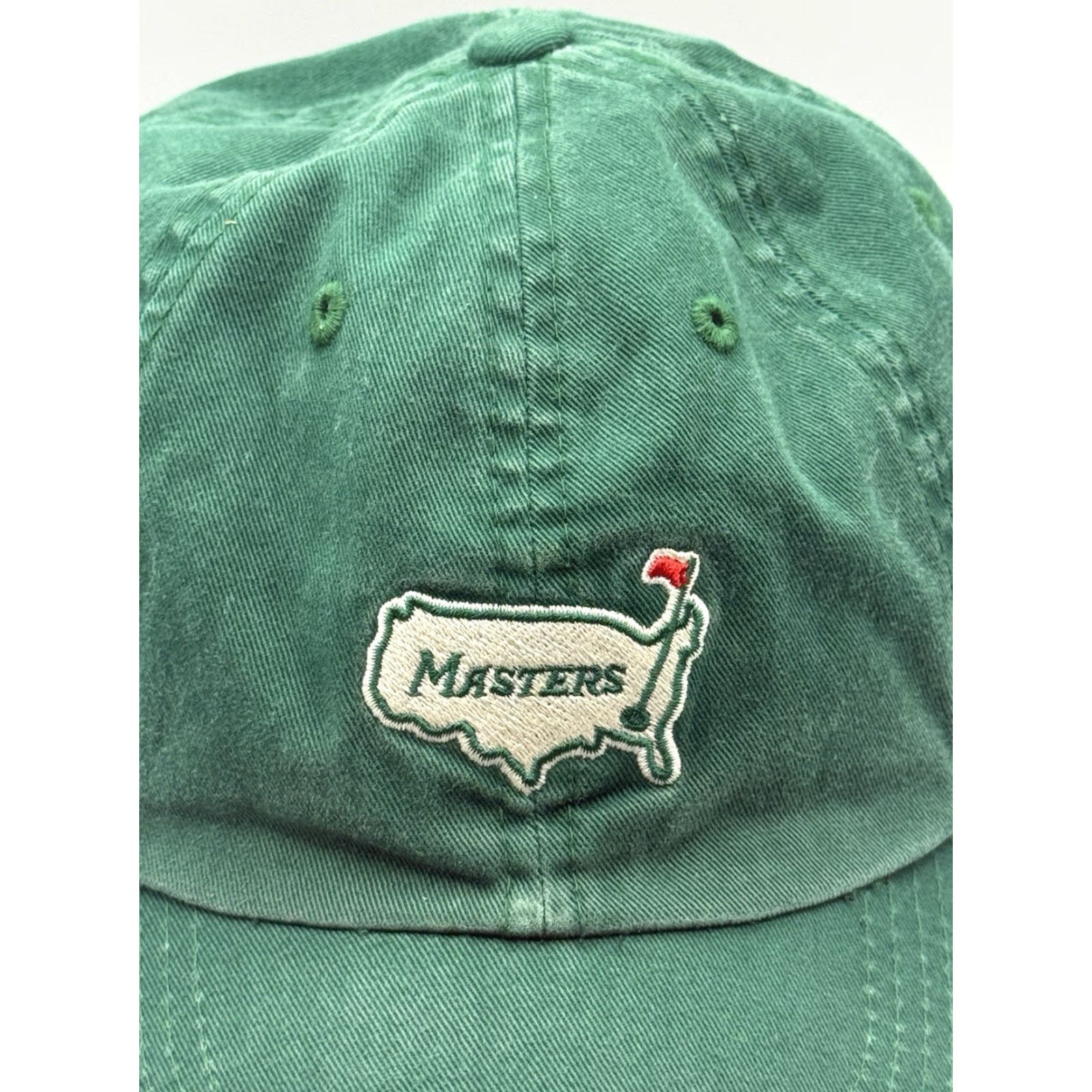 American Needle VINTAGE American Needle Golf Hat Cap Men One Size Adjustable Green Canvas 90s Golf Tournament Size ONE SIZE - 2 Thumbnail