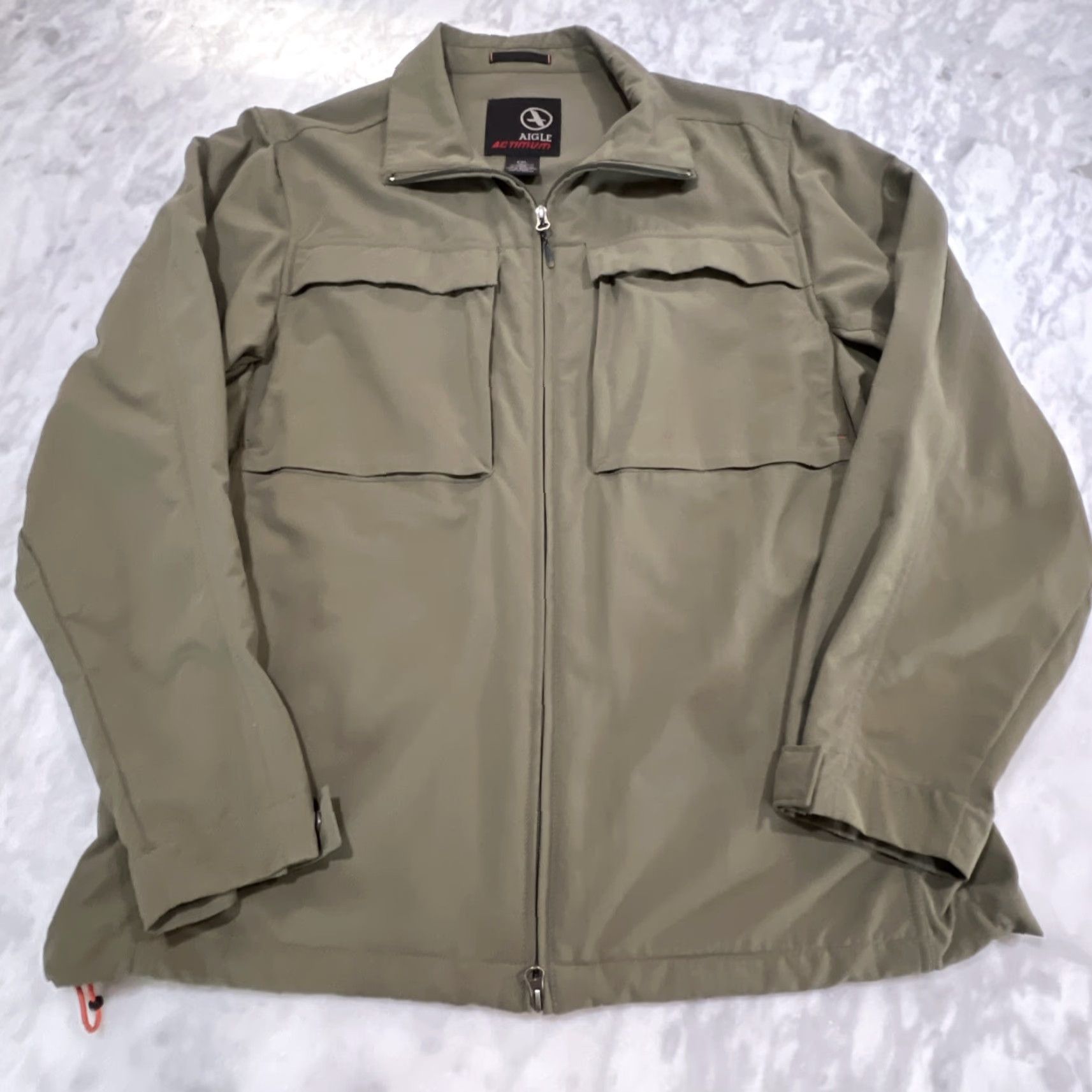 Aigle Aigle Actimum Jacket Men 2XL Softshell Full Zip Olive Green Pockets Size US XXL / EU 58 / 5 - 2 Thumbnail