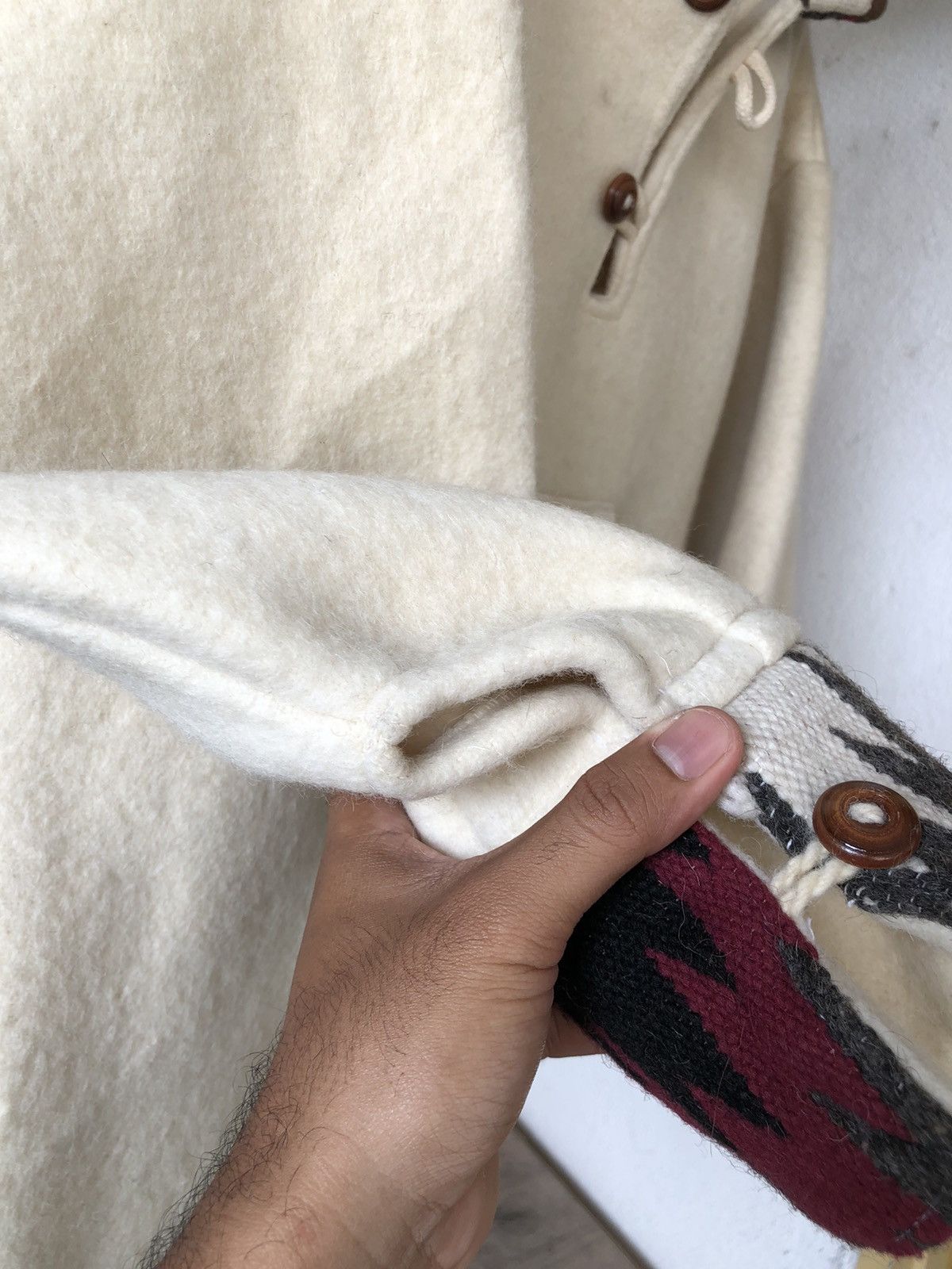 Native Rare🔥Vtg Artesanias Indigenas Hand Made Chimayo Wool Jacket Size US L / EU 52-54 / 3 - 17 Thumbnail