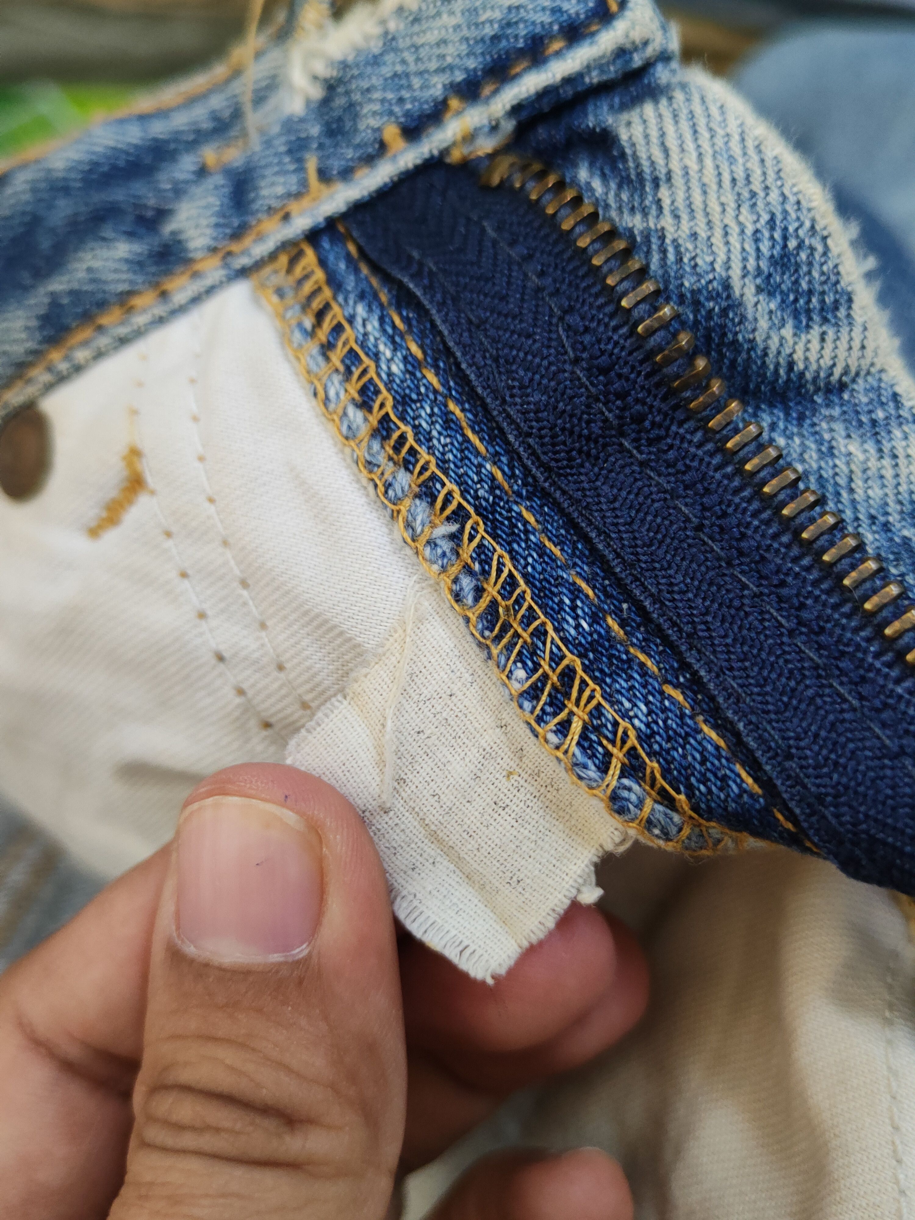 Lee Lee Blue Distressed Ripped vintage denim Jeans #W1497 Size US 29 - 15 Thumbnail