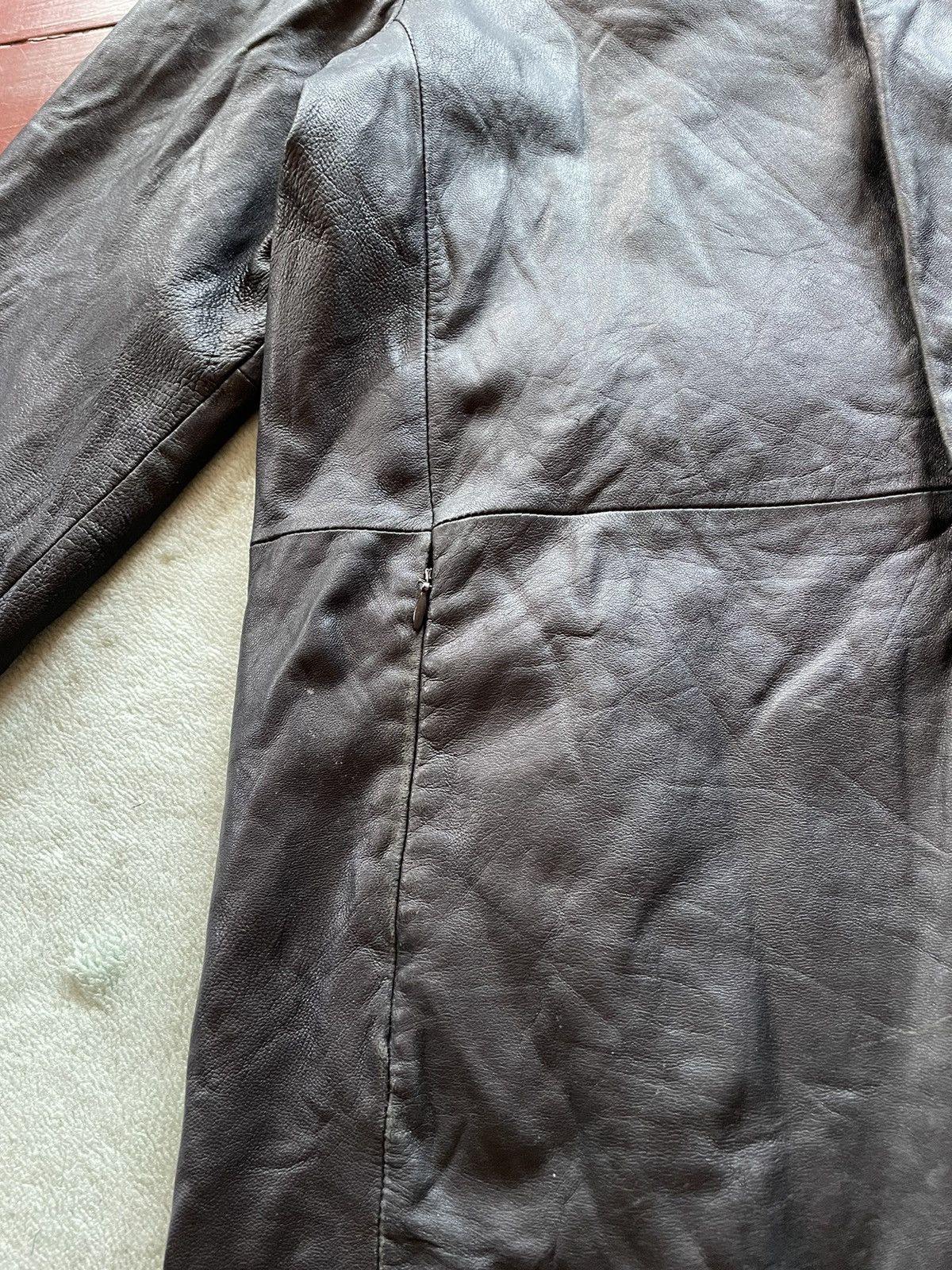 Japanese Brand Louis Chavlon Zipper Leather Jacket Matrix Size US L / EU 52-54 / 3 - 6 Thumbnail